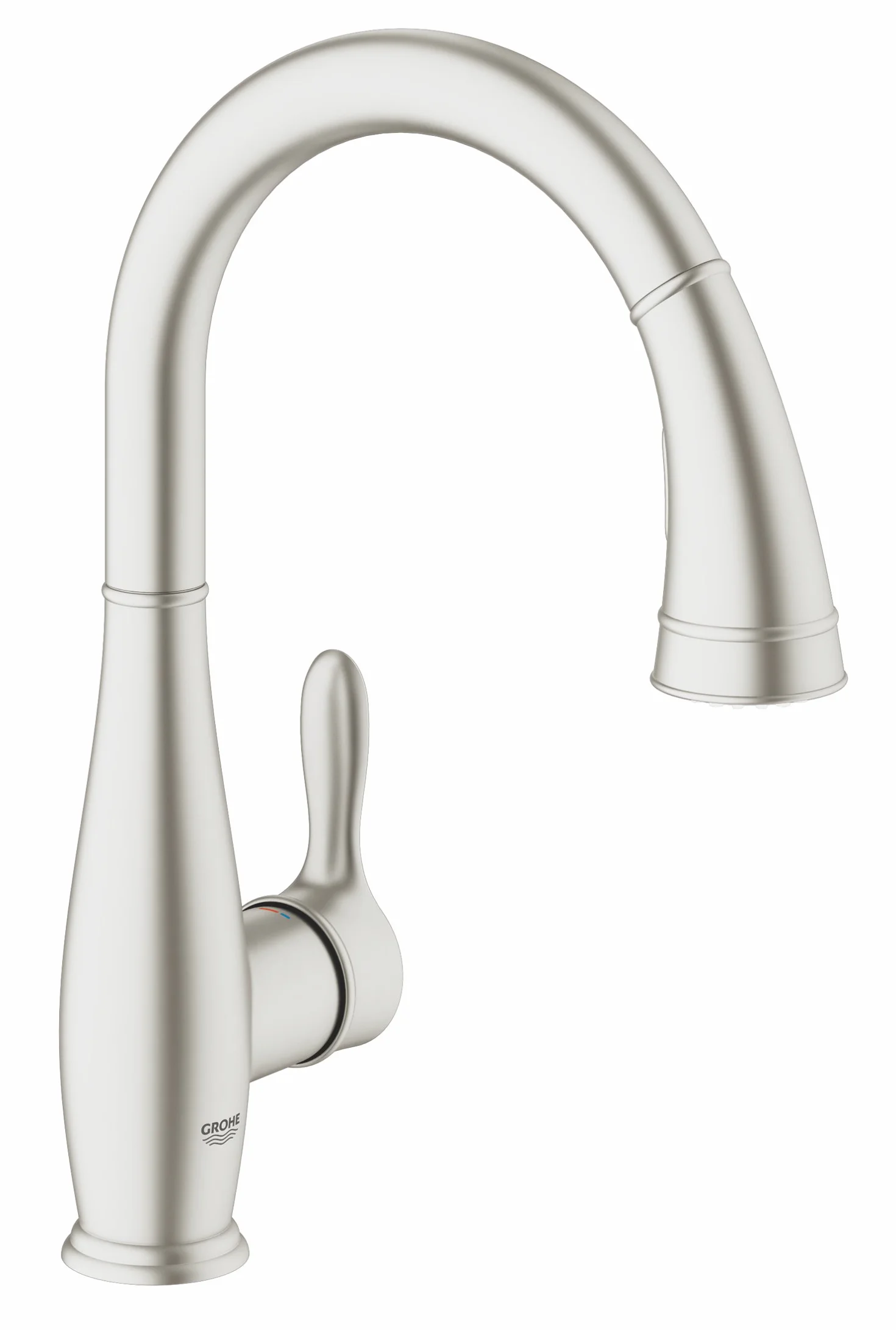 Grohe Parkfield jednouchwytowa bateria umywalkowa, DN 15, podwójny strumie?, Kolor: Supersteel - 30215DC1