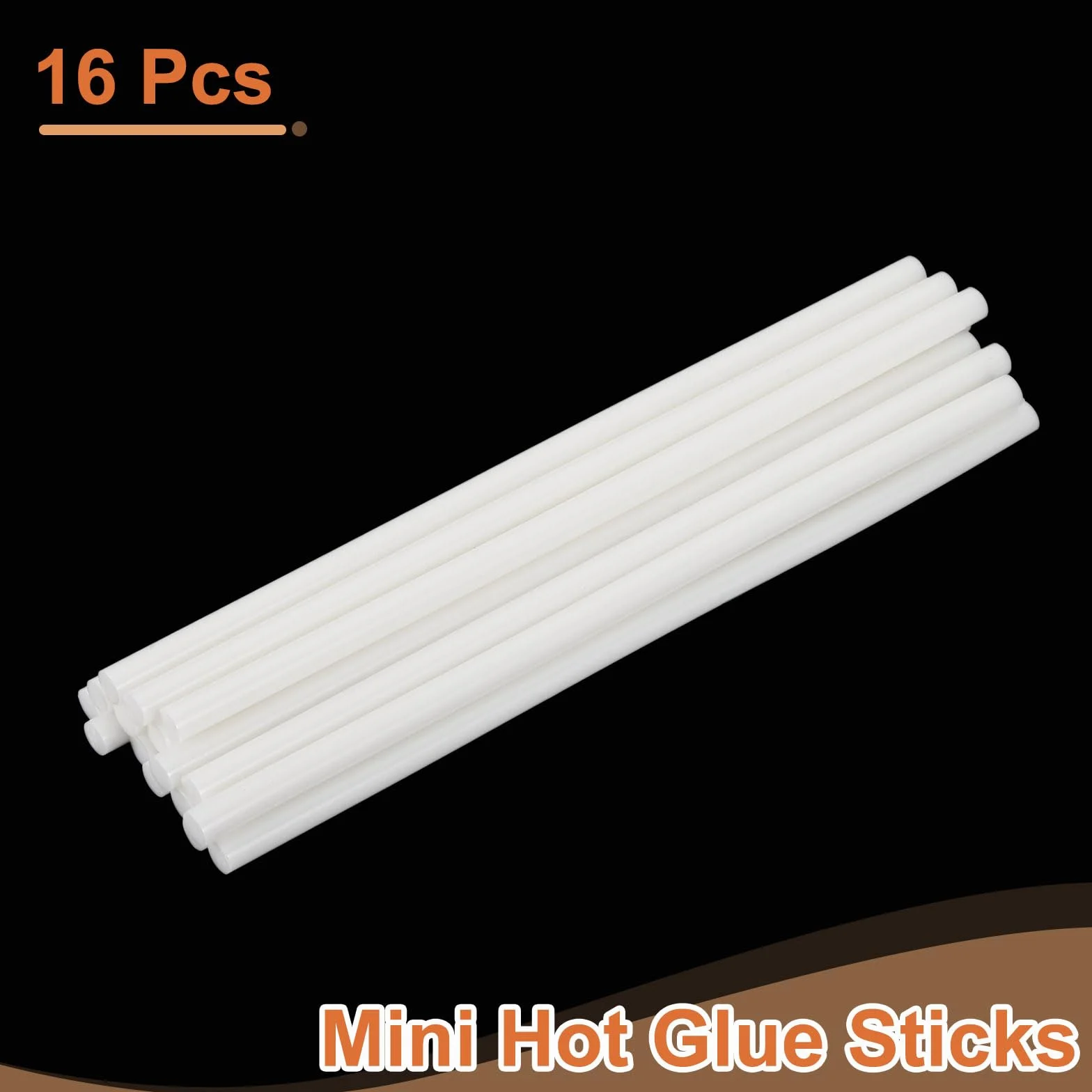 QUARKZMAN 16 sztuk mini pałeczek do klejenia na gorąco 7 mm średnicy x 200 mm długości EVA Hot Glue Sticks patyczki samoprzylepne do klejenia na gorąco, białe, do projektów DIY, rzemiosła