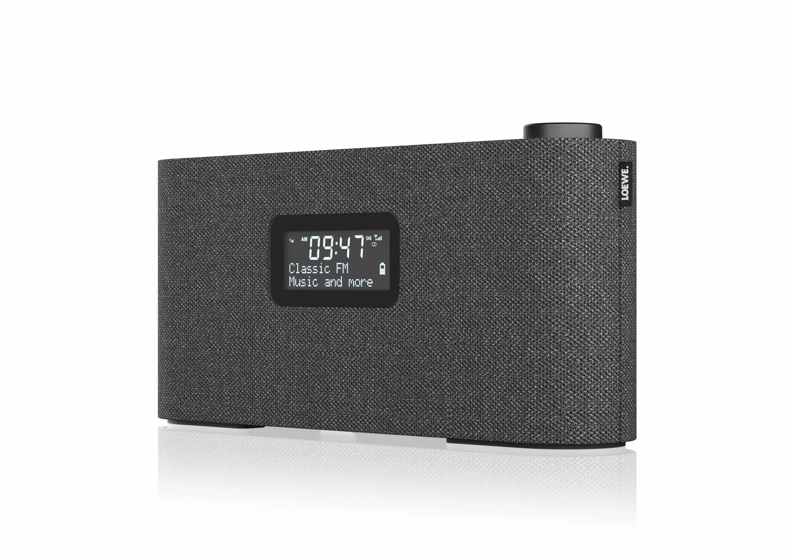 Loewe DAB+ Radio 28 W z dźwiękiem Hi-Fi LCD 14h Odtwarzania Ładowanie USB-C Naturalny Dąb