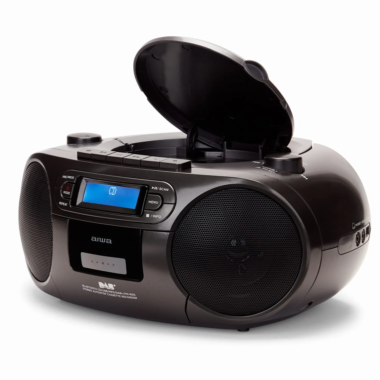 BOOMBOX RADIOODTWARZACZ DAB+, CD/MP3, USB, BT, AUX IN - AIWA BBTC-660DAB/BK