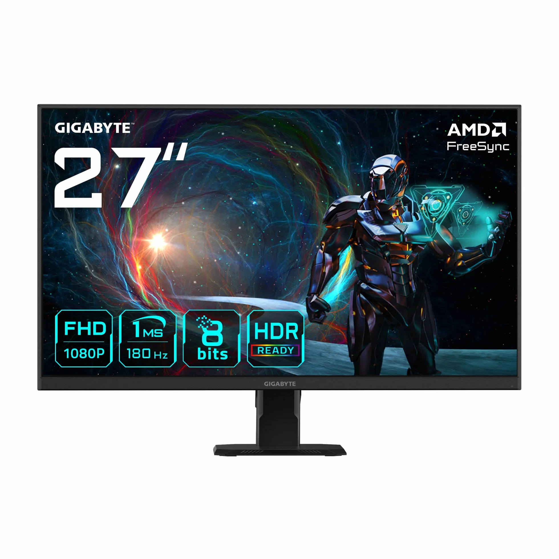 GIGABYTE GS27FA 27" monitor do gier FHD - 1920 x 1080, 180Hz, 1ms, 300 cd/m², FreeSync, HDR Ready, HDMI 2.0