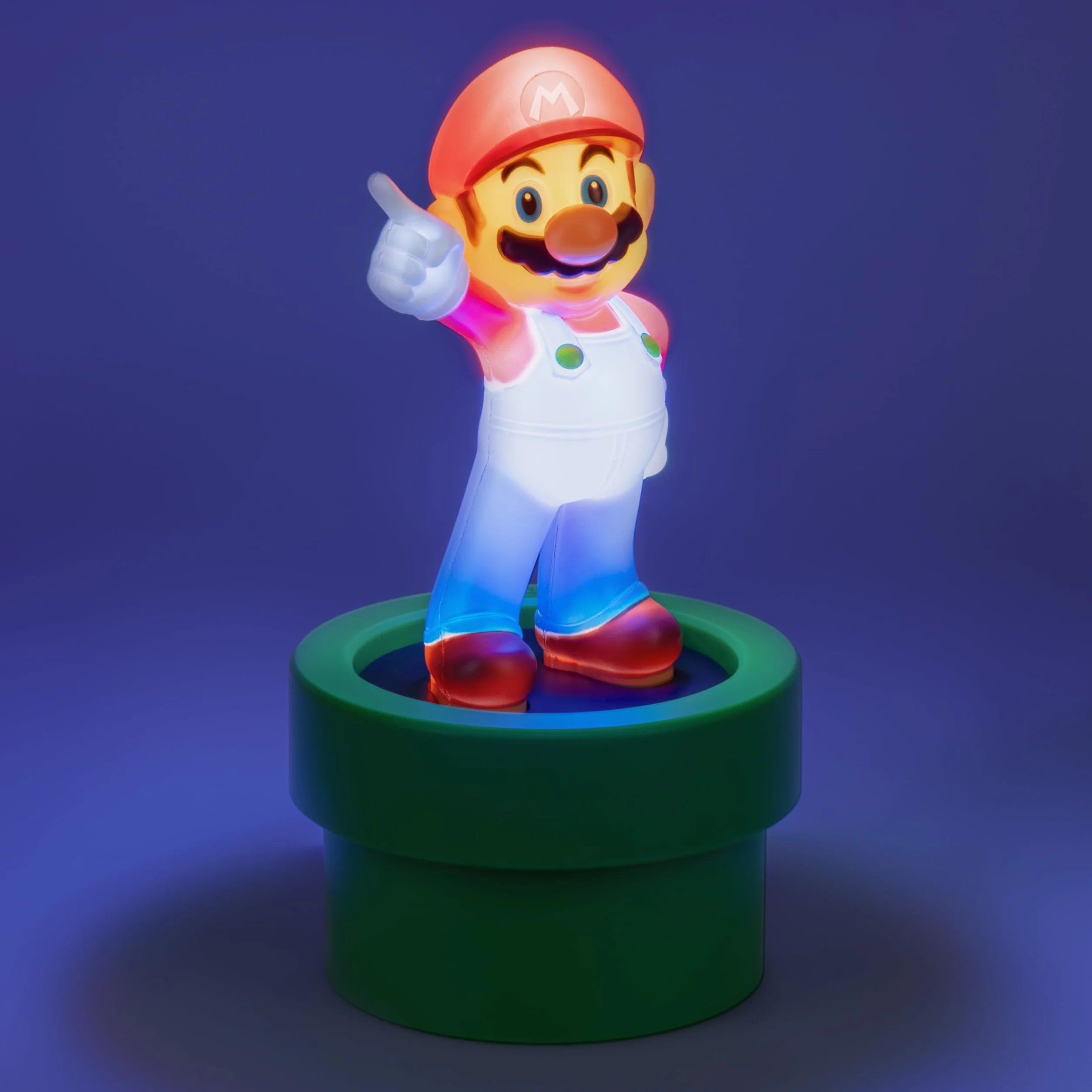 Lampa figurkowa Super Mario – oficjalnie licencjonowany produkt Nintendo z Mario, wystrój domu i biura, prezent dla graczy retro, zasilanie bateryjne | Paladone