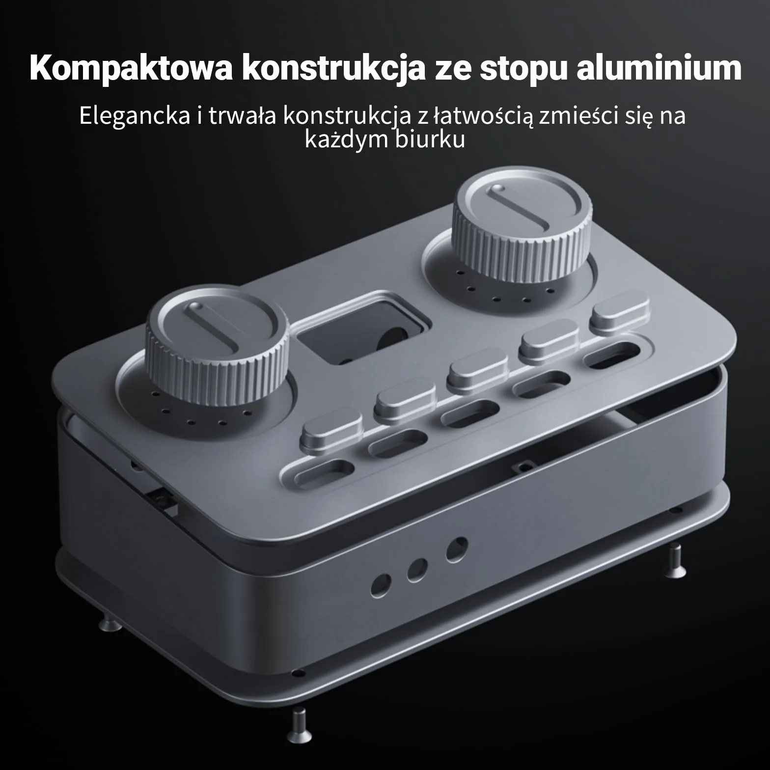 Fosi Audio K7 DAC Wzmacniacz słuchawkowy, konwerter audio USB C cyfrowo-analogowy, OPT/COA/Bluetooth aptX HD LL, wejście mikrofonowe, wyjście RCA