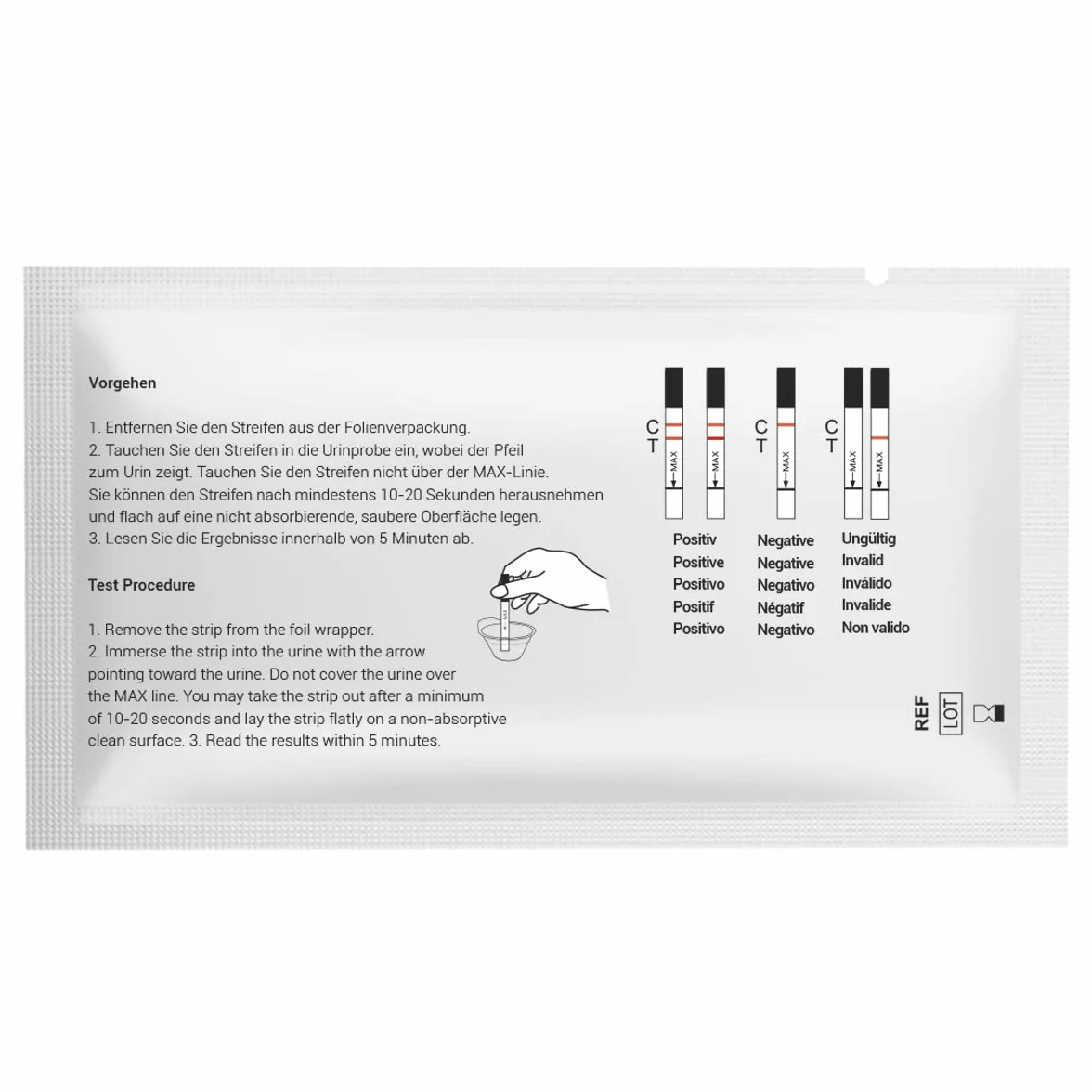 50 x bardzo czuły test ciążowy HCG 10 miu/ml – wczesny test ciążowy – paski testowe na mocz