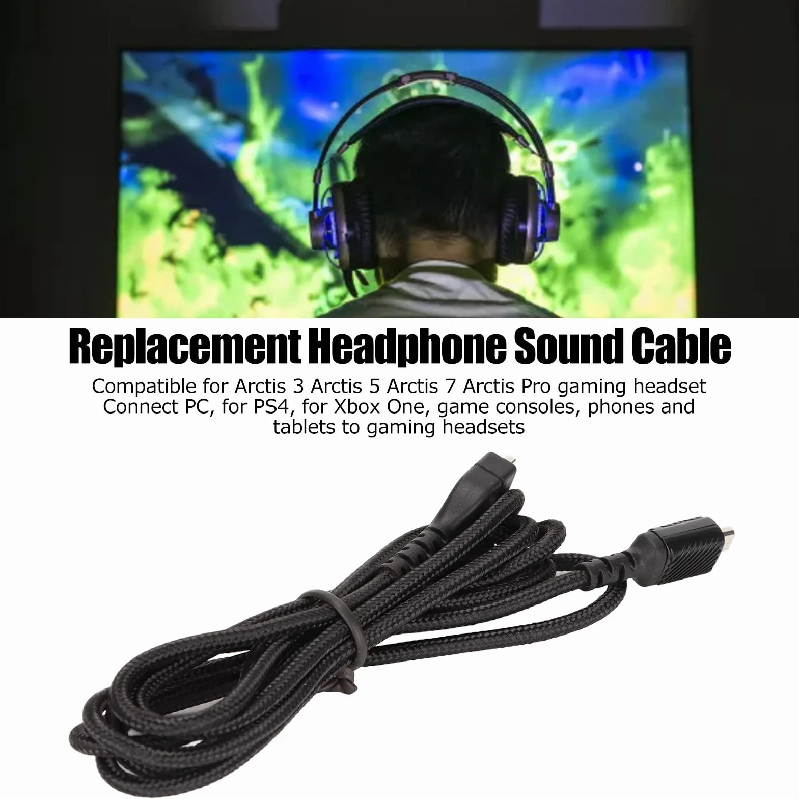 Kabel Dźwiękowy Słuchawek 150 cm Beztlenowy Rdzeń Miedziany do PC, Konsoli