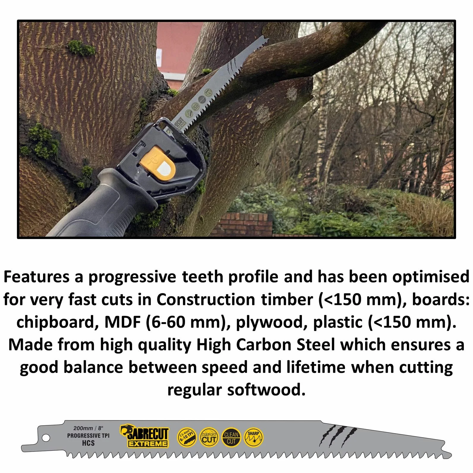 10 x SabreCut SCRSKW10A Mixed S644D S1531L S2345X brzeszczoty szablaste do szybkiego cięcia drewna kompatybilne z Bosch Dewalt Makita i wieloma innymi