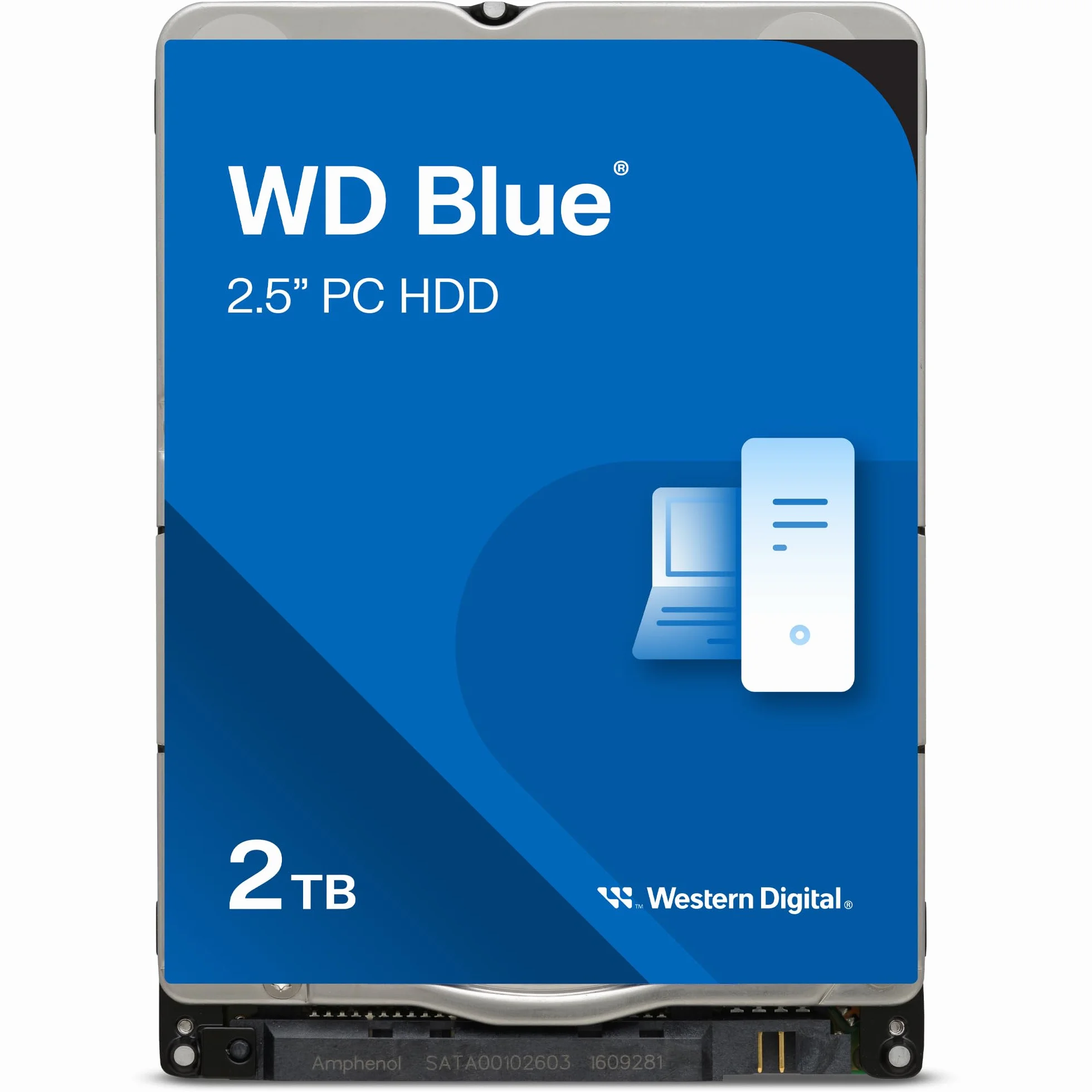 WD Blue 2TB 2.5" wewnętrzny dysk twardy 5400 obr./min SATA 6 Gb/s 128 MB pamięci podręcznej