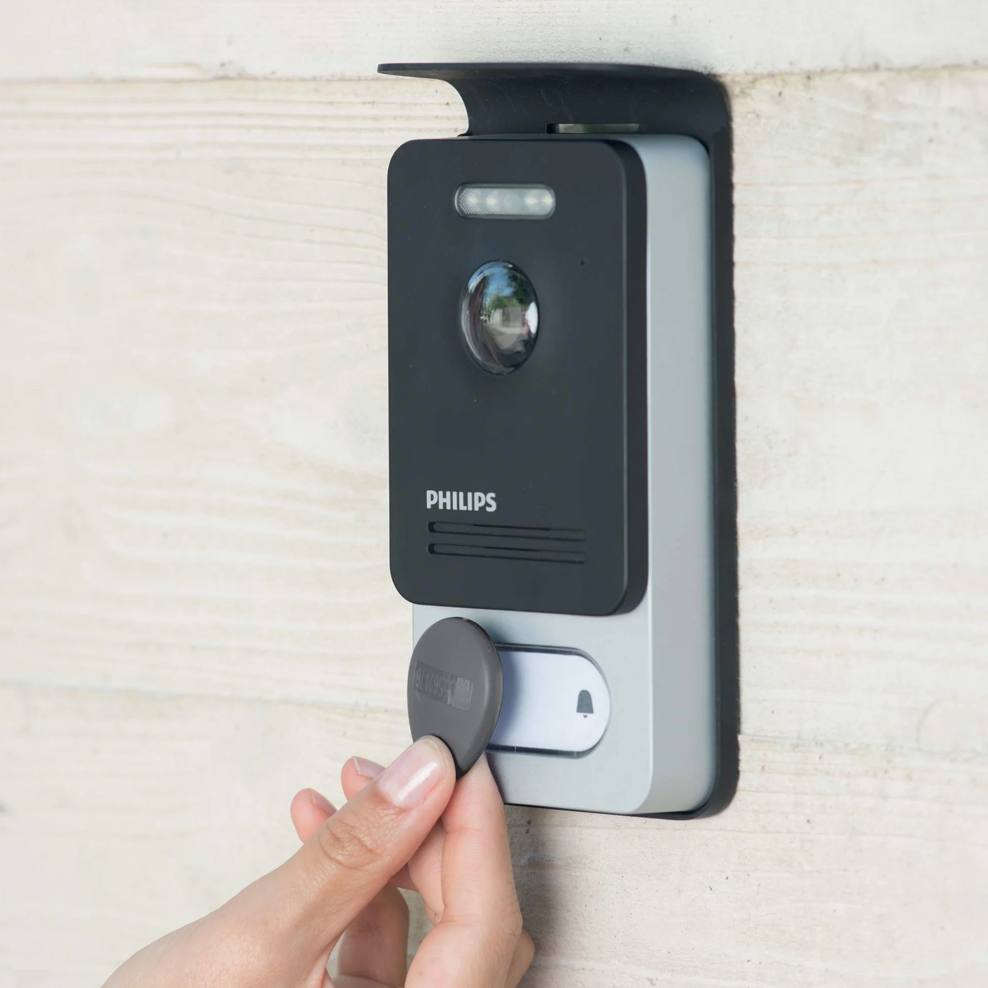 Philips Welcome - Wideofon - Eye Connect 2, Wideofon podłączony do smartfona, kontrola dostępu RFID, funkcja wiadomości o braku odwiedzających, funkcja komunikacji i monitorowania - 531036