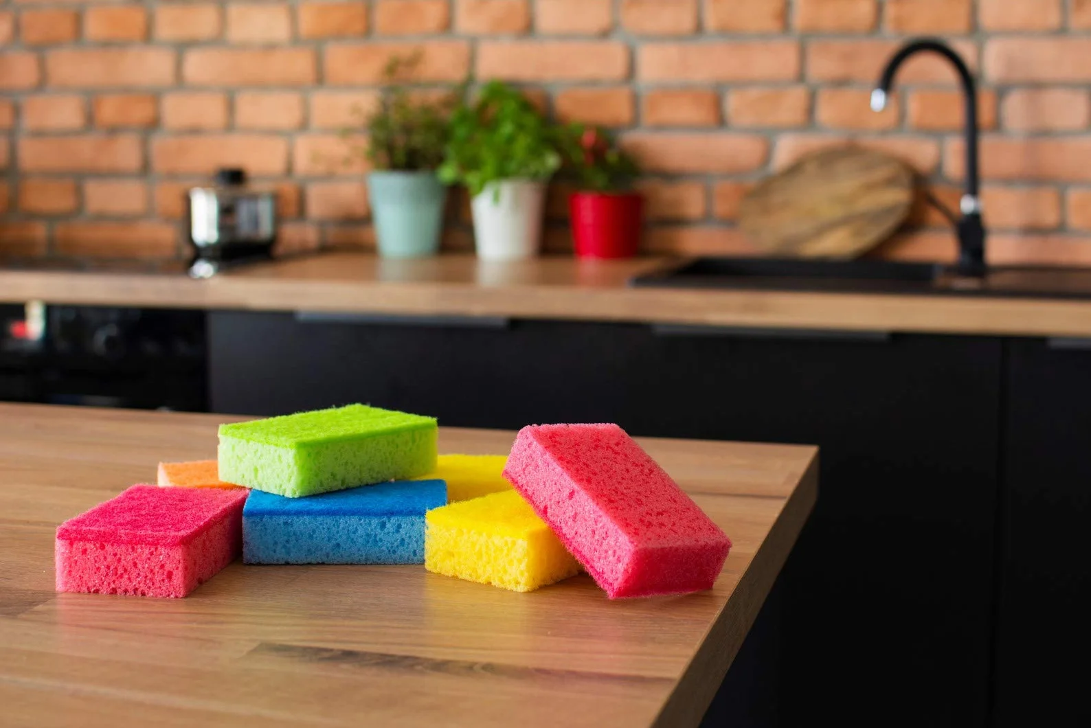YORK Zmywak Kuchenny 6+1, Uniwersalny, do Mycia Naczyń, Kuchni, Czyszczenia Łazienki, z Miękkiej Pianki, COLOR LUX