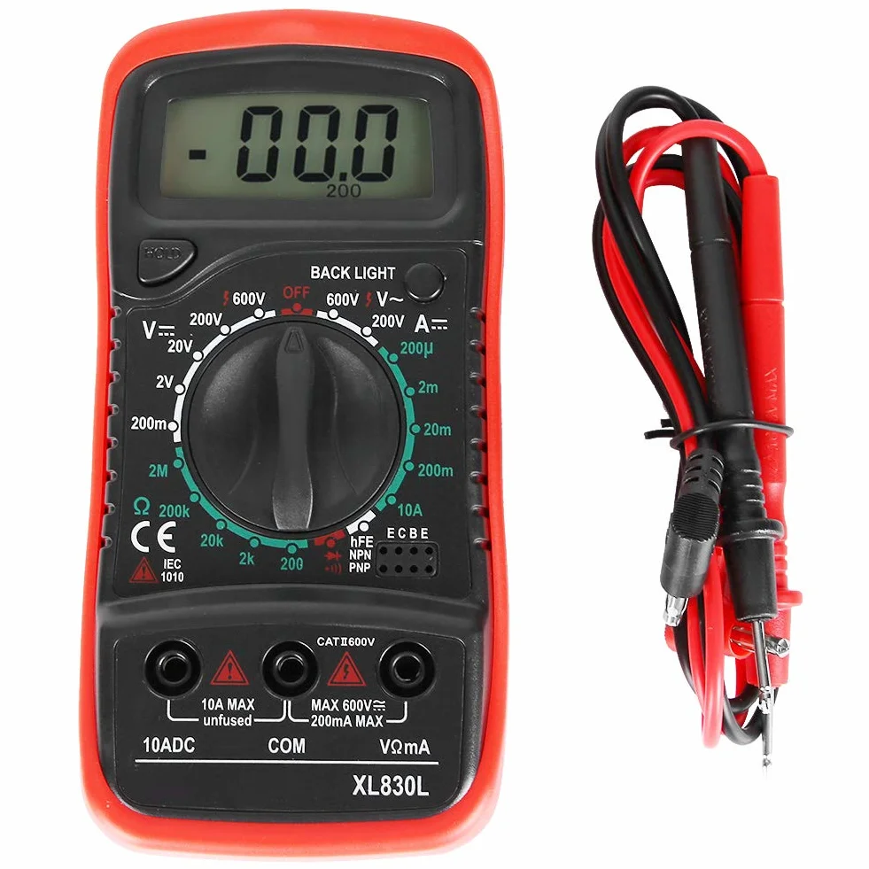 XL830L 1999 liczy LCD cyfrowy multimetr woltomierz amperomierz omomierz prąd napięcie rezystancja Dioda Tester triodów (XL830L)