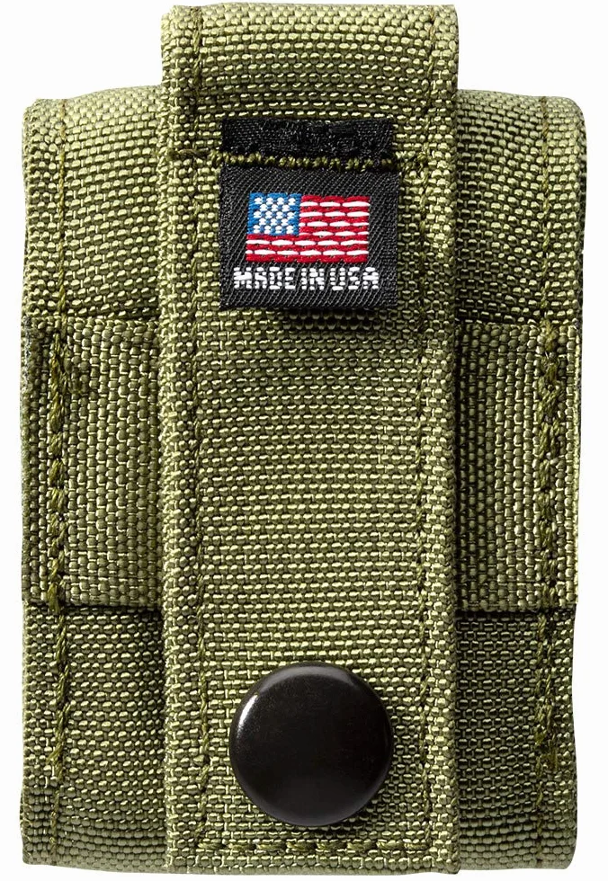 Zippo OD Green Tactical Pouch and Black Crackle Windproof Lighter Gift Set