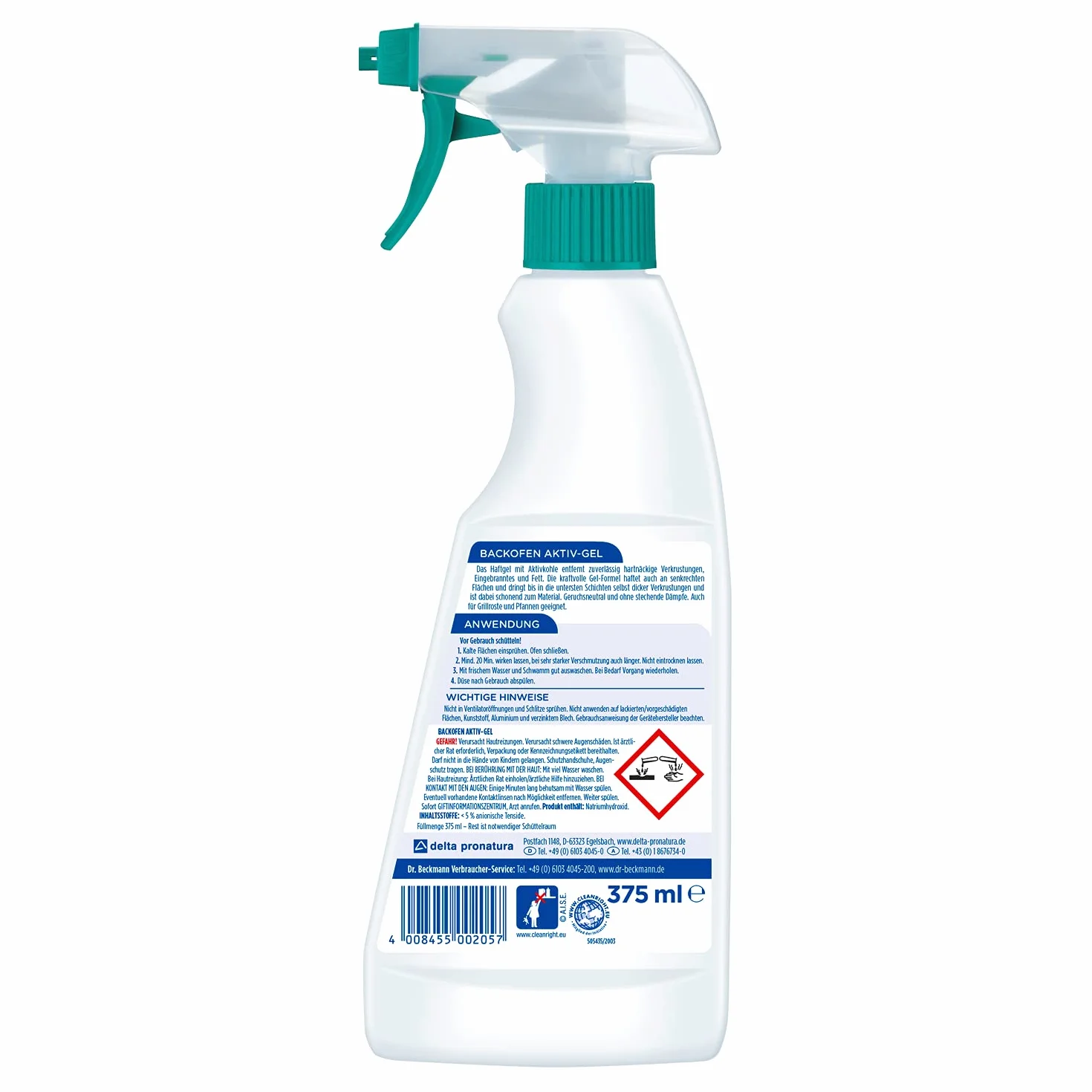Dr. Beckmanns Backofen Reinigungs Aktiv-Gel 375 ml/płyn do mycia naczyń