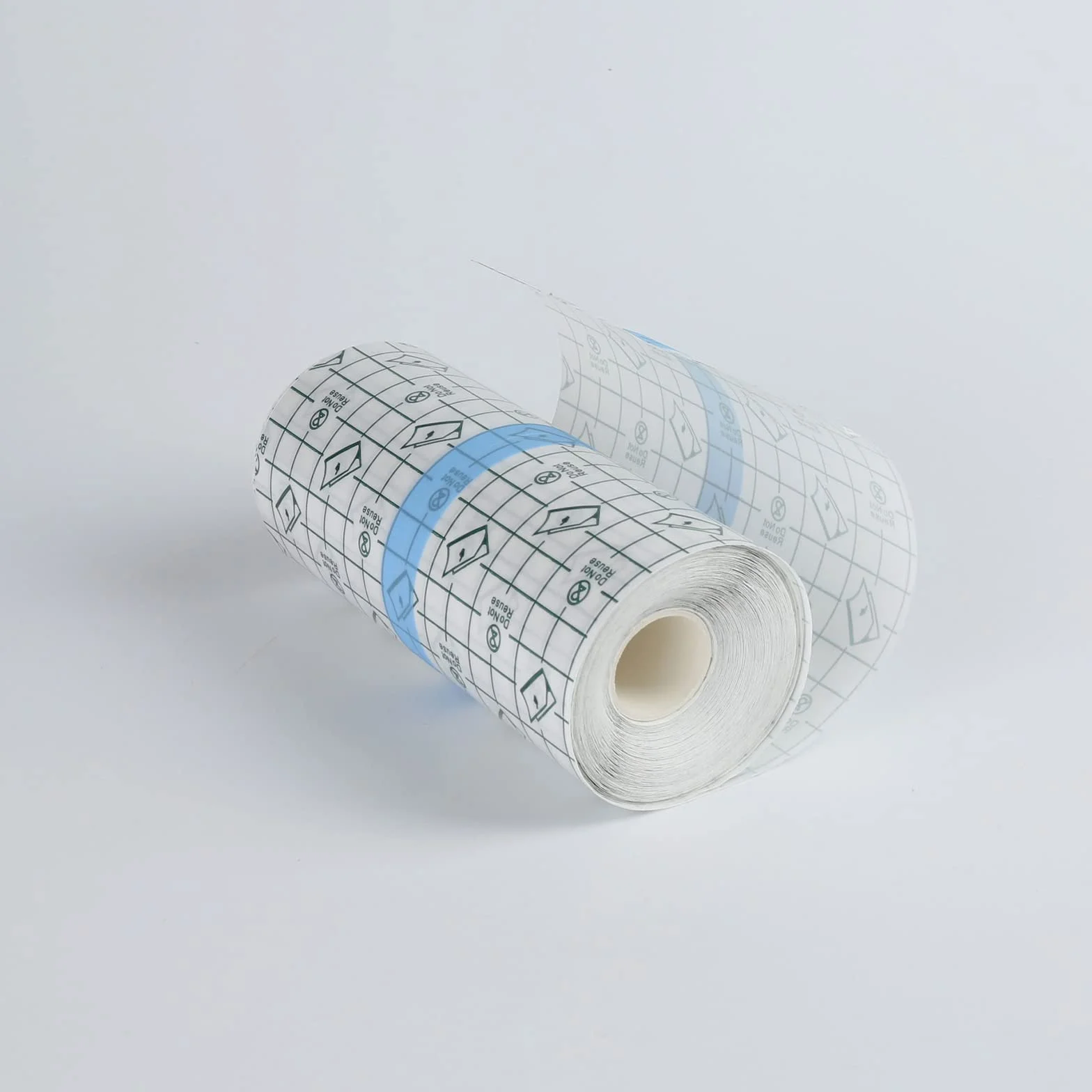 Przezroczysty bandaż wodoodporny plaster pod prysznic skompresowana folia bandażowa na rany antyalergiczny bandaż na szyję, plecy, ramiona, nadgarstki, uda, kolana (5 cm x 10 m)