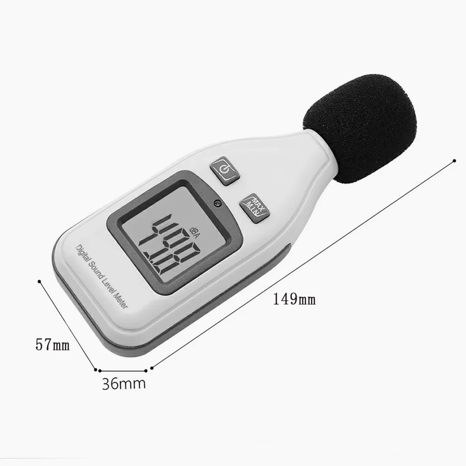 Cyfrowy Miernik Poziomu Dźwięku, Ręczne Narzędzie Pomiarowe Z Wyświetlaczem LCD, Zakres Pomiarowy Od 30 DB Do 130 DB, Funkcja Automatycznego Wyłączania Do Stosowania W Szkołach Warsztatowych