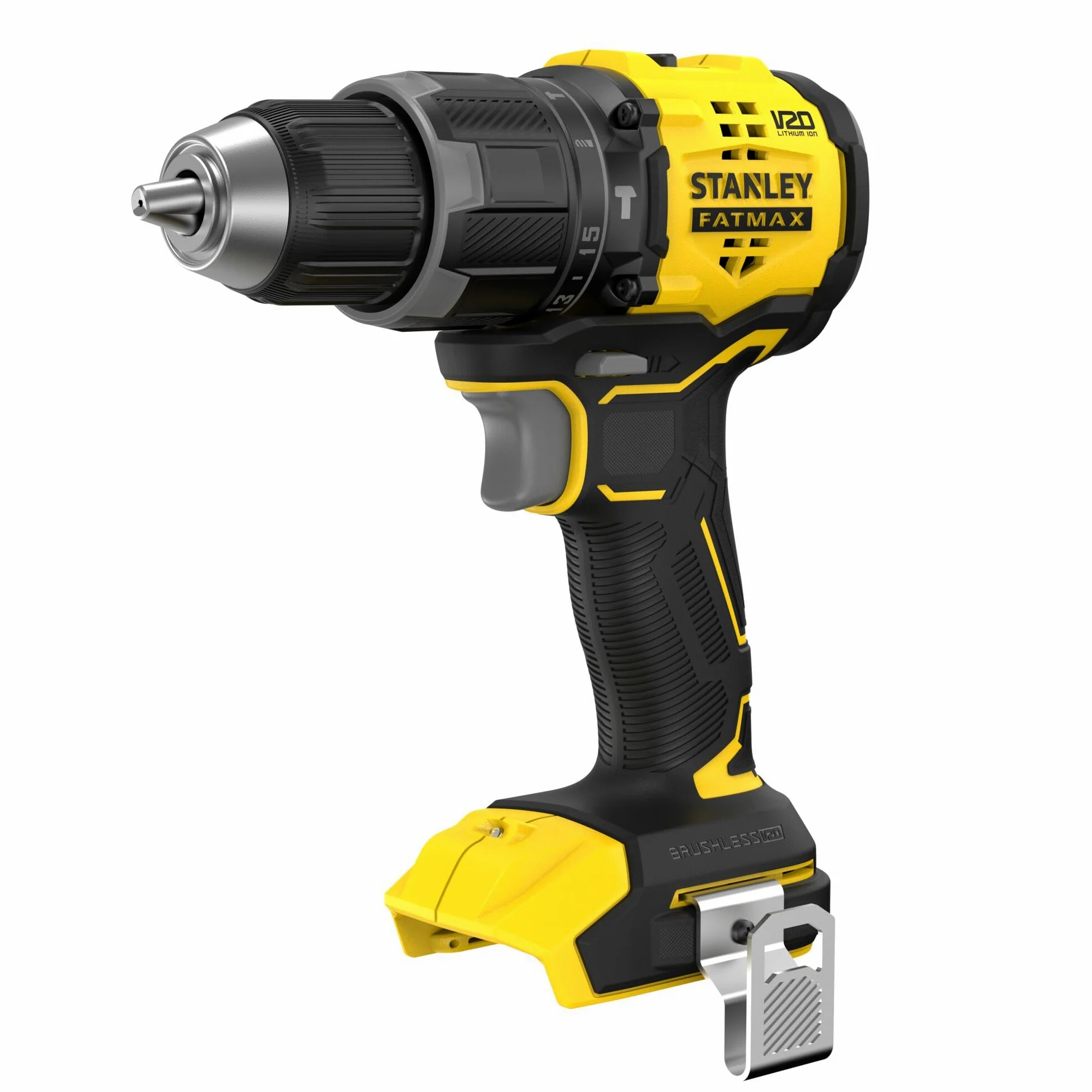 STANLEY Wiertarka udarowa BRUSHLESS V20 Li-Ion 18V do użytku profesjonalnego do utrzymania stabilnego i praktycznego połączenia z pomiarem lub specyfikacją 20L
