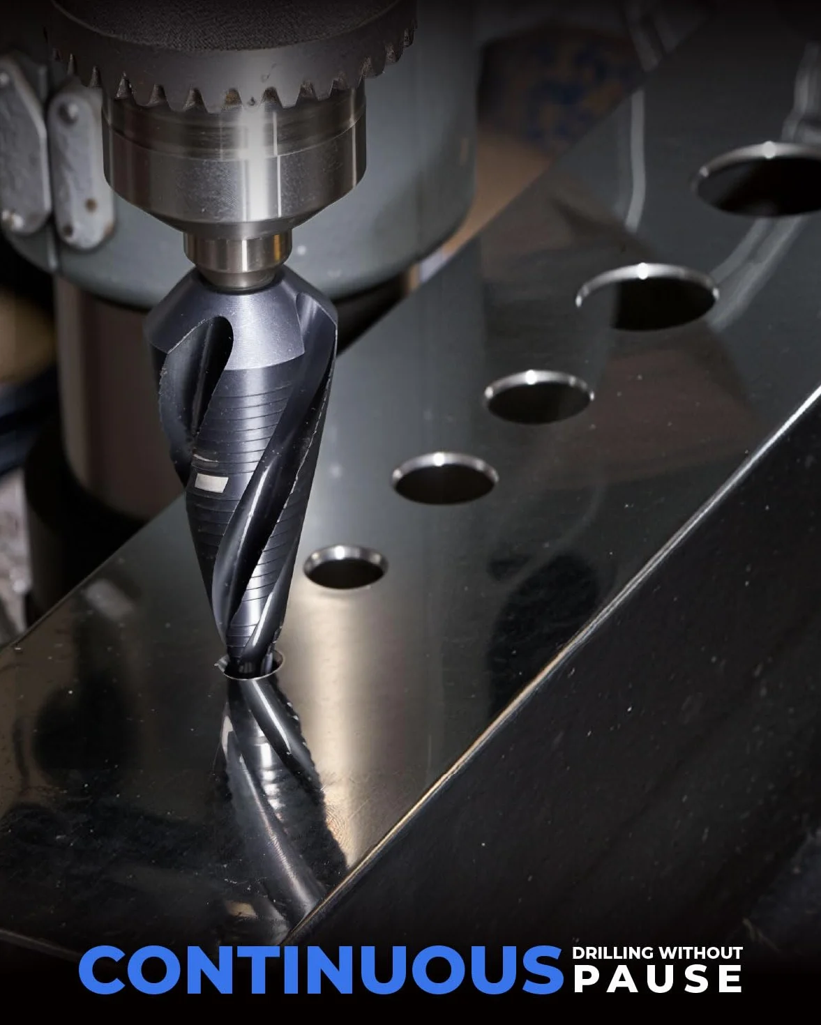 AugTouf toolant Gigantyczne wiertło stopniowe (Pro Max), 1/4" - 2-1/2" (15 stopni) duży bit stopniowy, 1/2" trzonek Unibit wiertło stopniowe do metalu, aluminium, drewna, tworzywa sztucznego