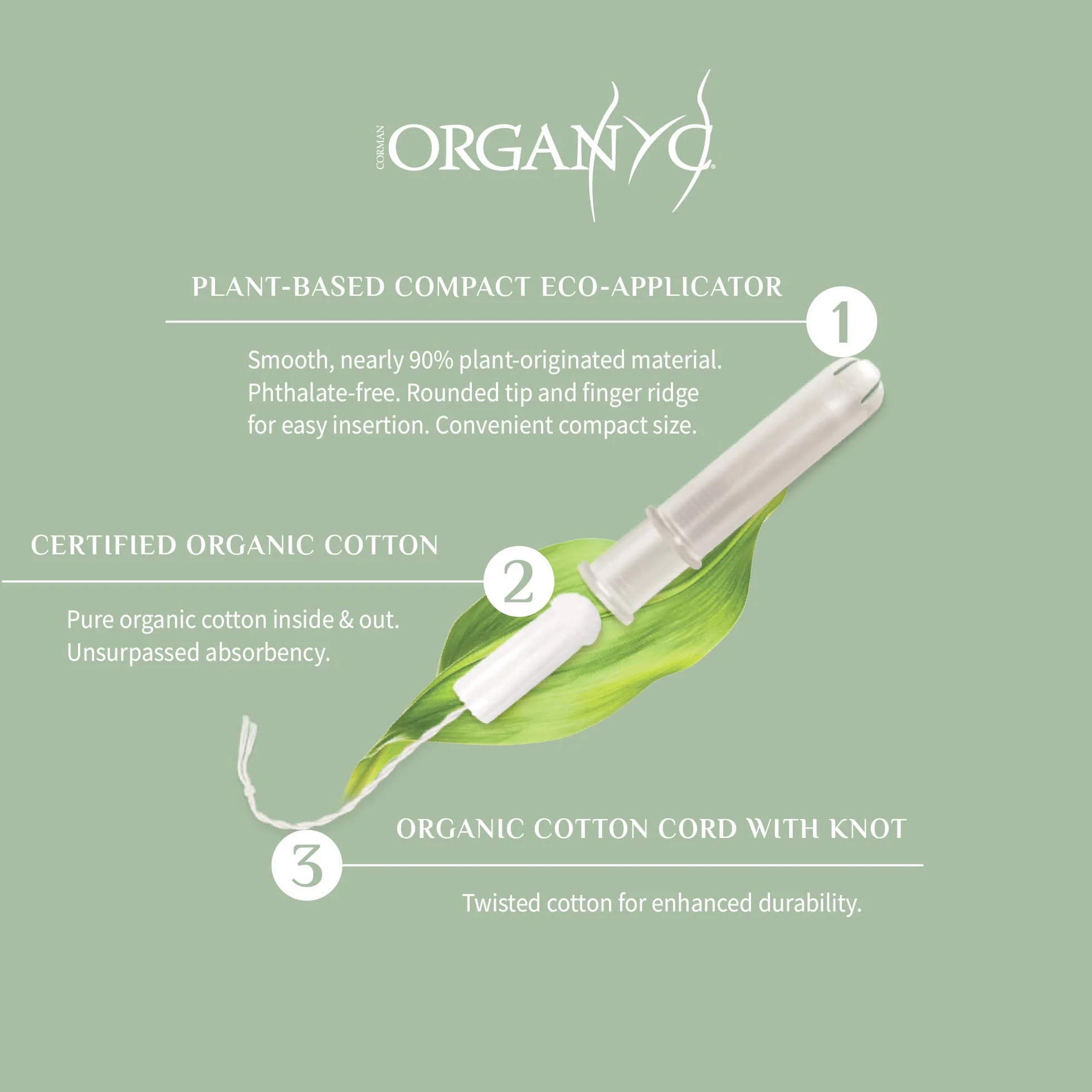 ORGANYC Tampones Super Con Aplicador Compact tabletki 16