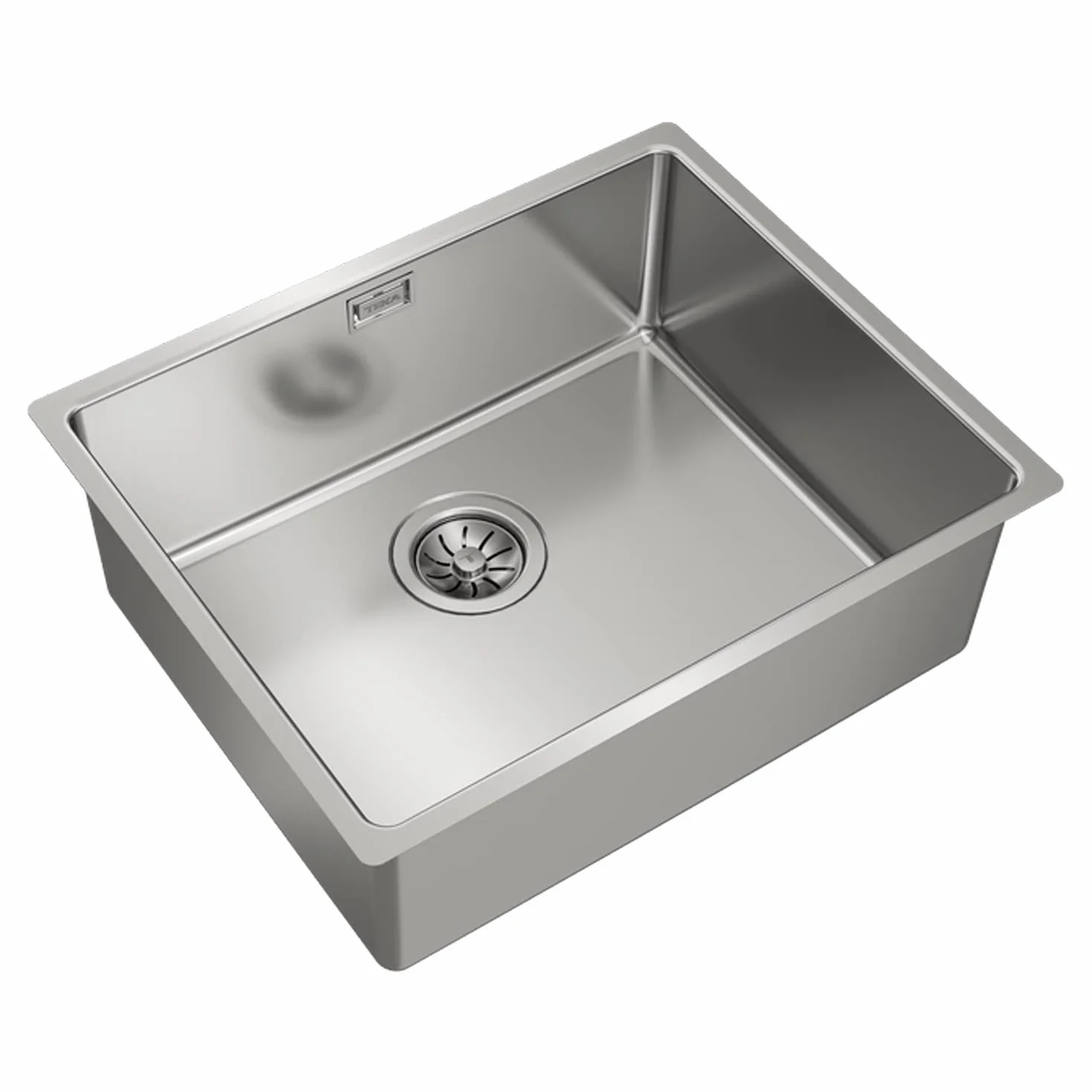 Teka 115000005 Zlewozmywak kuchenny ze stali nierdzewnej z pojedynczą miską Linea RS15 50,40 3½ W/OVF SP-115000005, szary