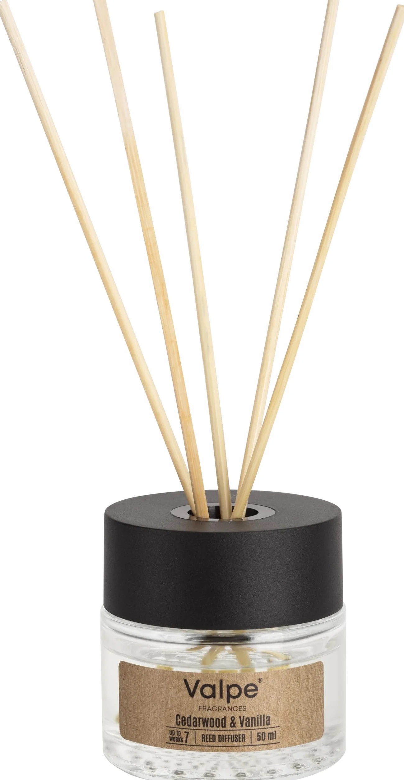 Dyfuzor zapachowy, odświeżacz powietrza 50 ml Ø6,3 x 21 cm, zapach: Drzewo cedrowe i wanilia, ekologiczne opakowanie
