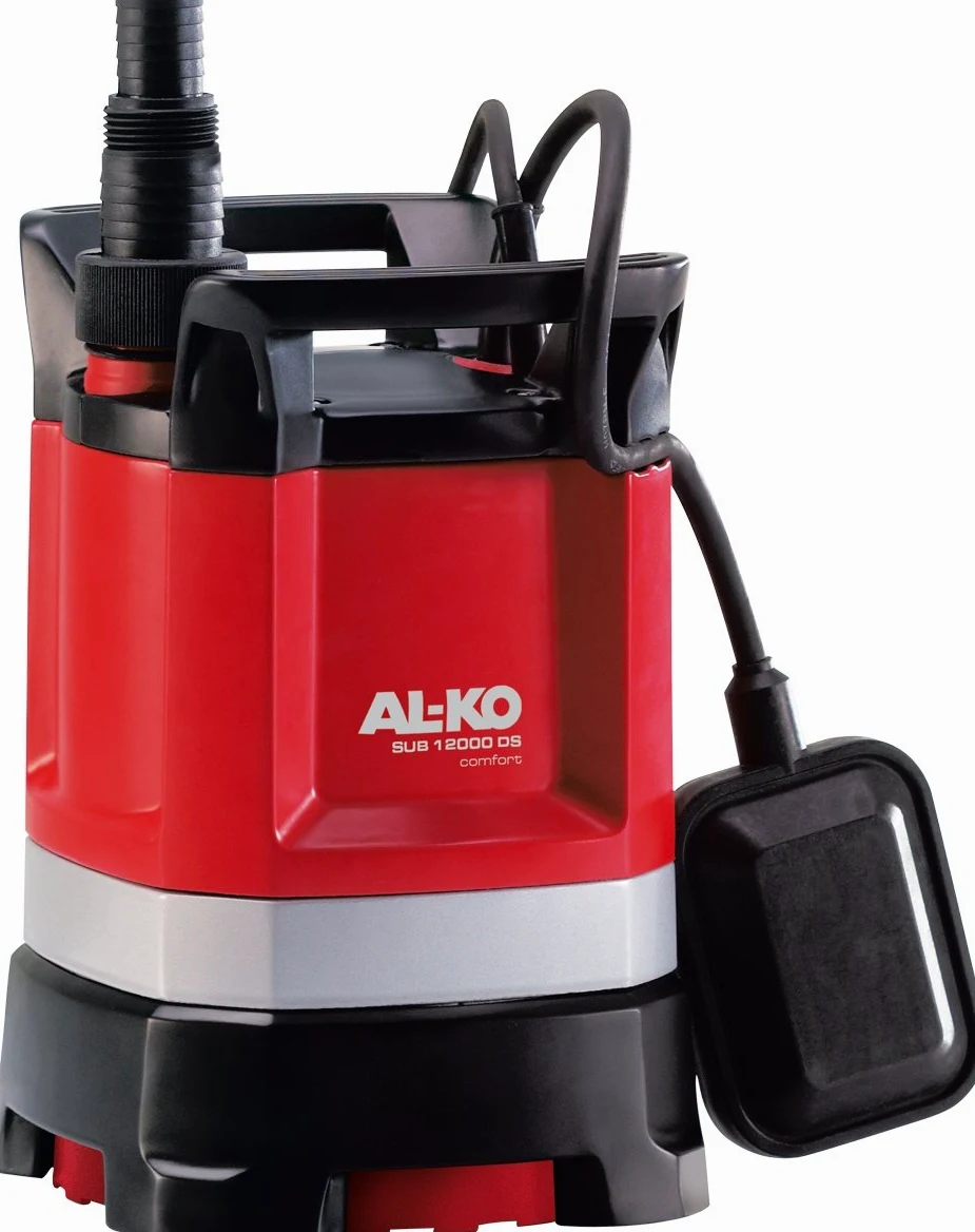 AL-KO Pompa zanurzeniowa SUB 12000 DS Comfort (moc silnika 550 W, 9500 l/h maks. wydajność tłoczenia, 8 m maks. wysokość tłoczenia, odsysanie płaskie do ok. 3 mm)