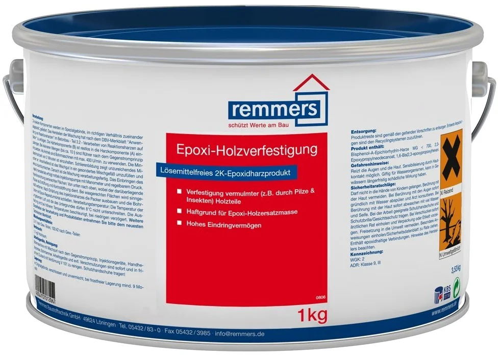 Remmers utrwalanie drewna epoksydowego, bezbarwne, 1 kg