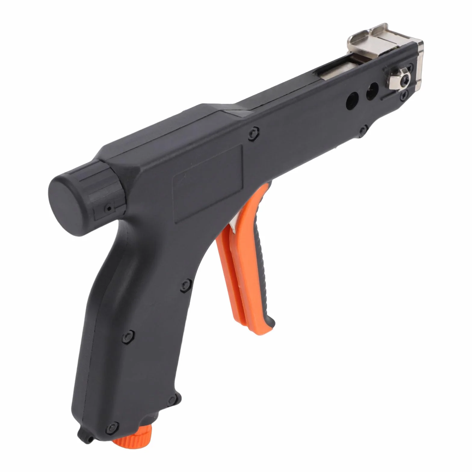 Samoblokujący, Regulowany Pistolet do Opasek Zaciskowych ze Stali Wysokowęglowej, Szczypce do Opasek Zaciskowych Narzędzie Kablowych, Pistolet Kablowych o Zachowanej Długości 2–12 Mm,