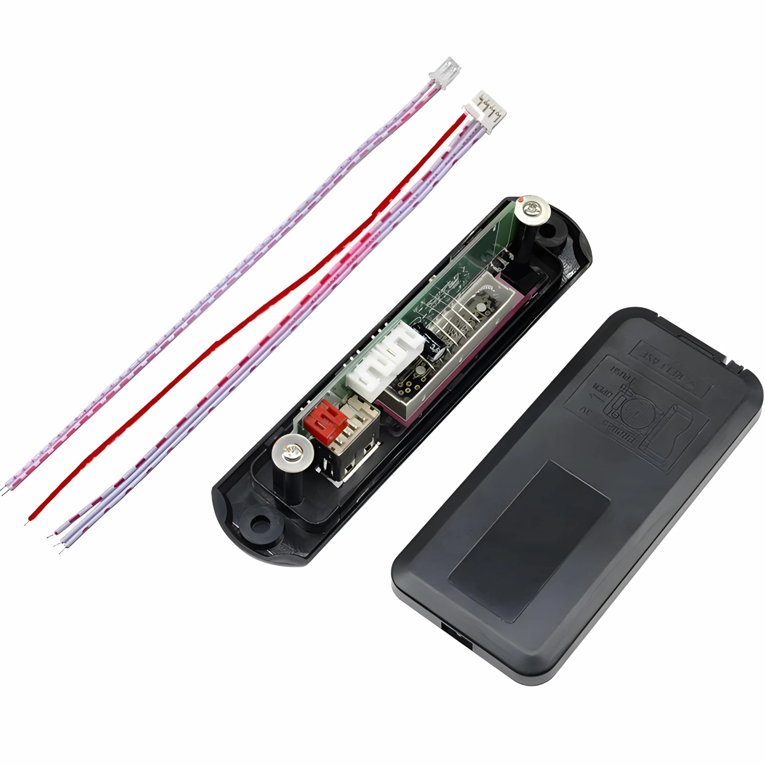 Retoo Moduł Bluetooth USB FM Radio dekoder karty audio z pilotem, wyświetlaczem LCD, 7 V - 12 V, 3,5 mm AUX, obsługuje SD, FM, FLAC, WAV, WMA i MP3, Bluetooth Auto Audio