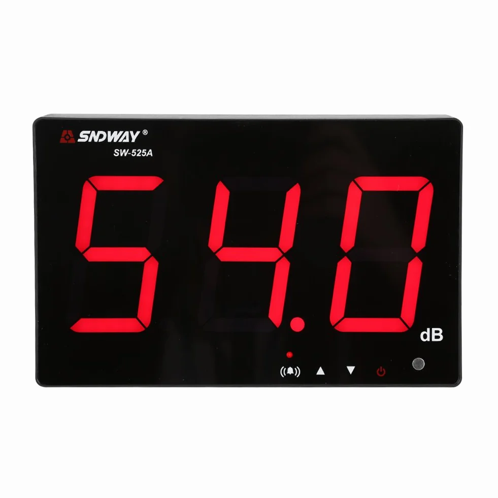 Wall-mounted Sound Decibel Meter,Fast Responding Real Time Monitoring 9.6 Inch LCD Digital Display Environmental Noise Volume Meter 30~130dB