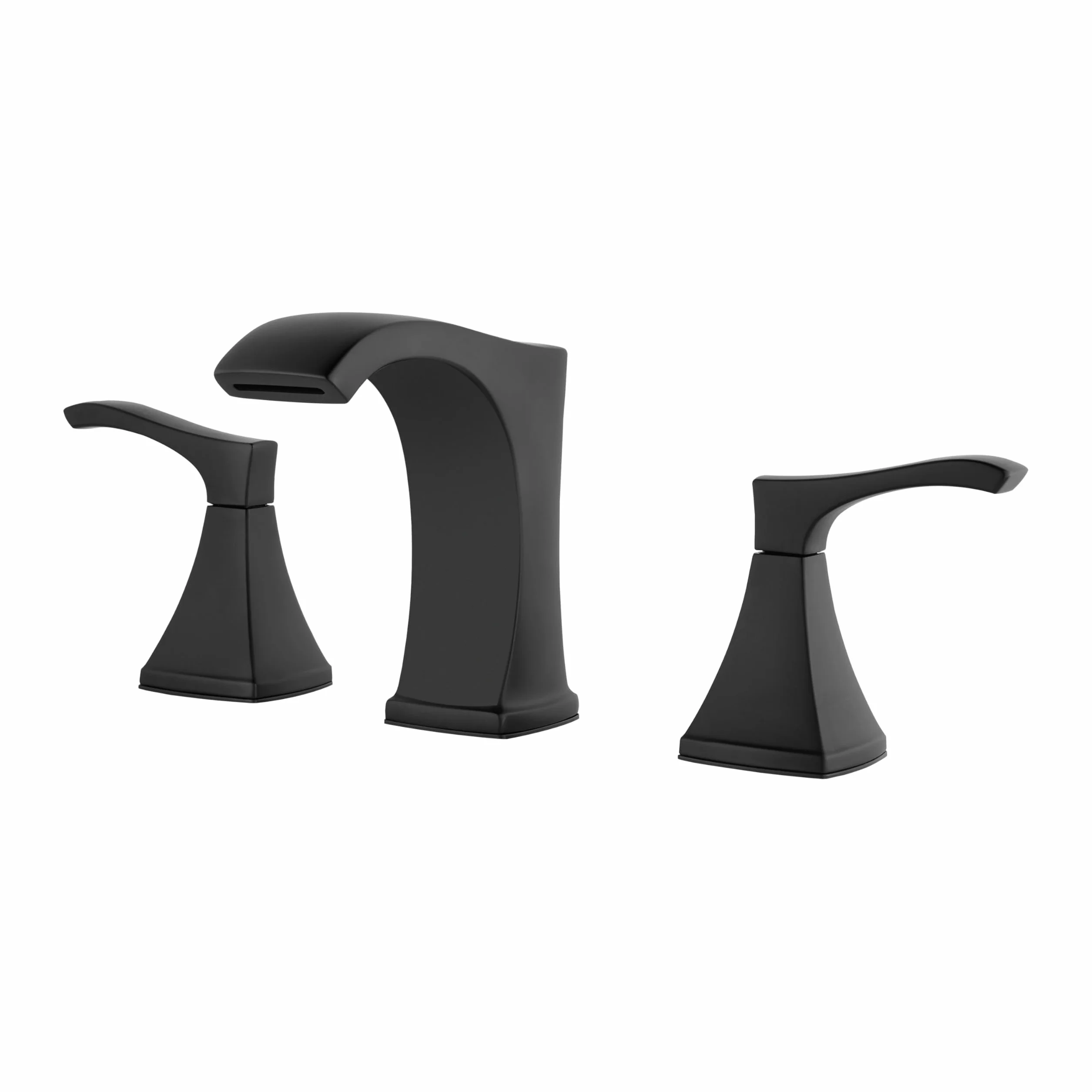 Pfister Venturi LF049VNBB bateria umywalkowa, 20 cm szeroka, 2-uchwytowa, 3-otworowa, matowe czarne wykończenie