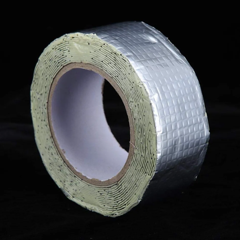 BUTYL TAPE - taśma naprawcza do rur odpływowych, wielofunkcyjna taśma wodoodporna z gumy butylowej do naprawy rur dachowych, 5 m 5 cm