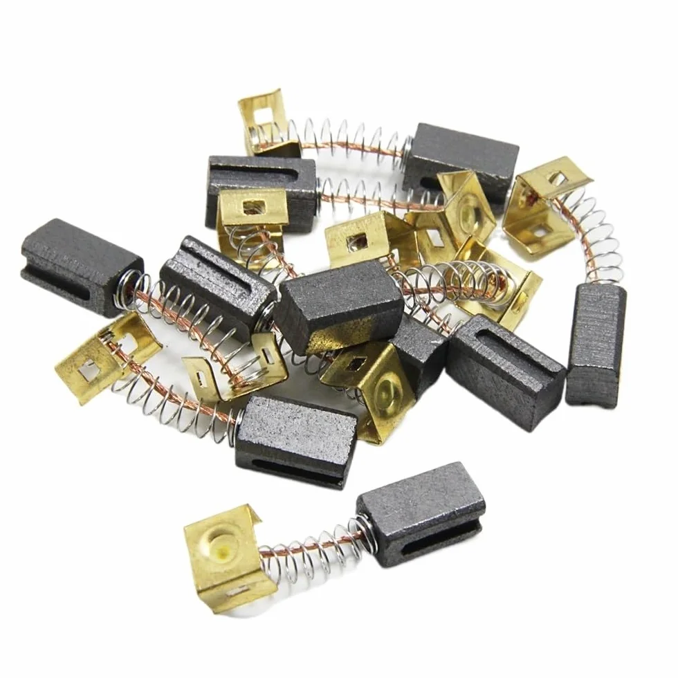 5 par szczotek węglowych 6,4 x 7,9 x 12,5 mm 596071-00 do szlifierki kątowej silników elektrycznych CD105 CD110 CD115 KG900