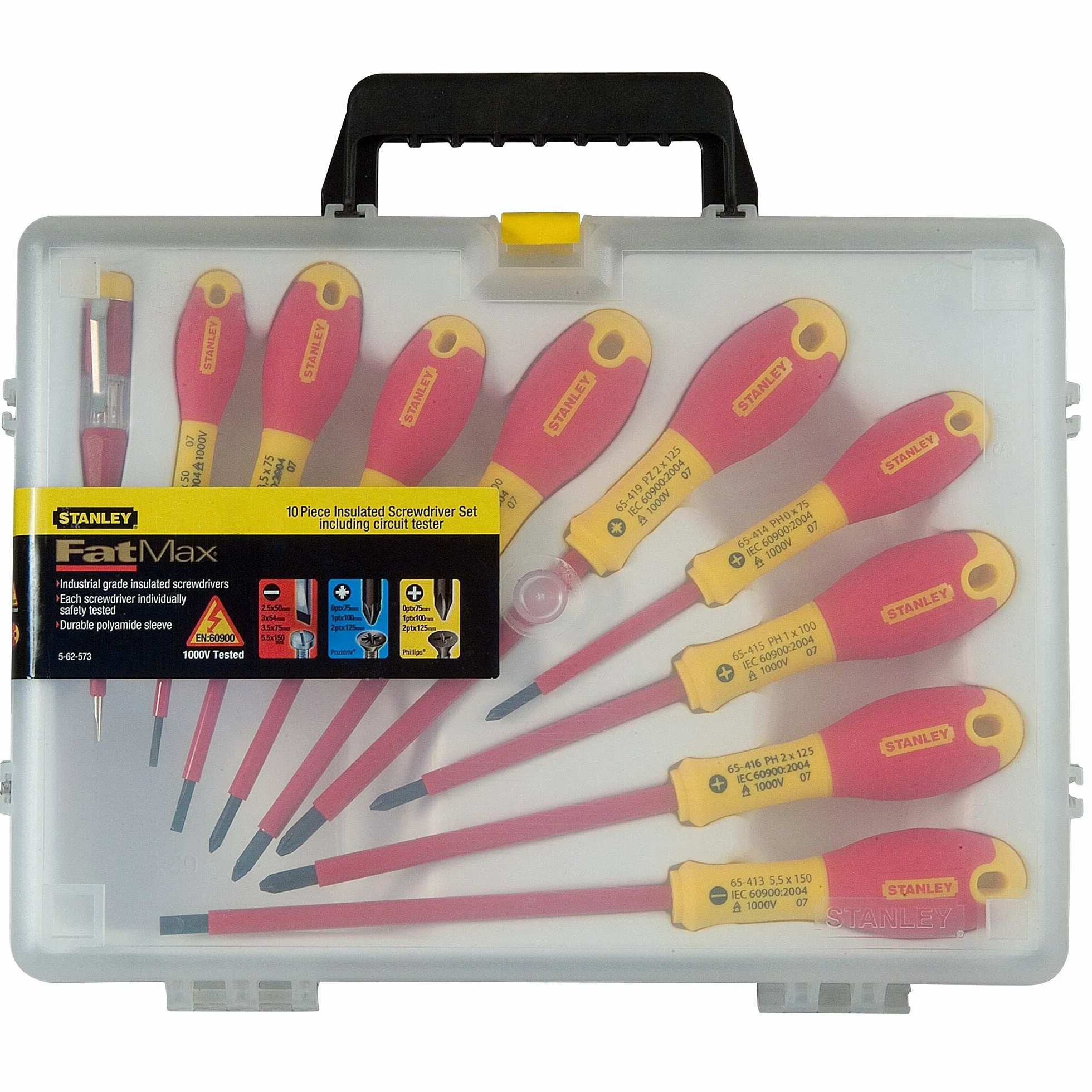 Stanley Fatmax 0-62-573 zestaw śrubokrętów, wielokolorowy, zestaw 10 sztuk