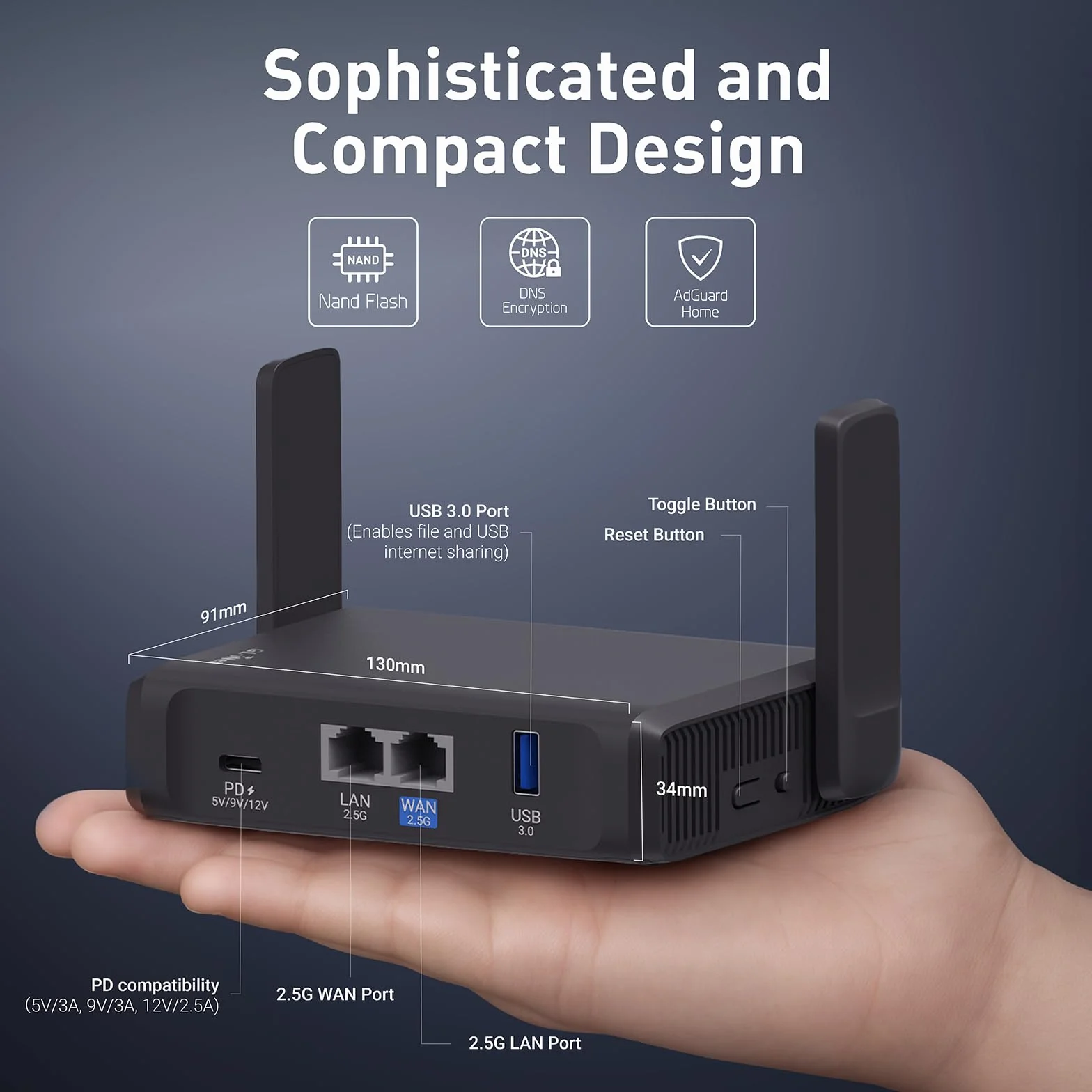 GL.iNet GL-BE3600 Slate 7 Przenośny Router Podróżny Wi-Fi 7 Gigabit OpenVPN Wireguard