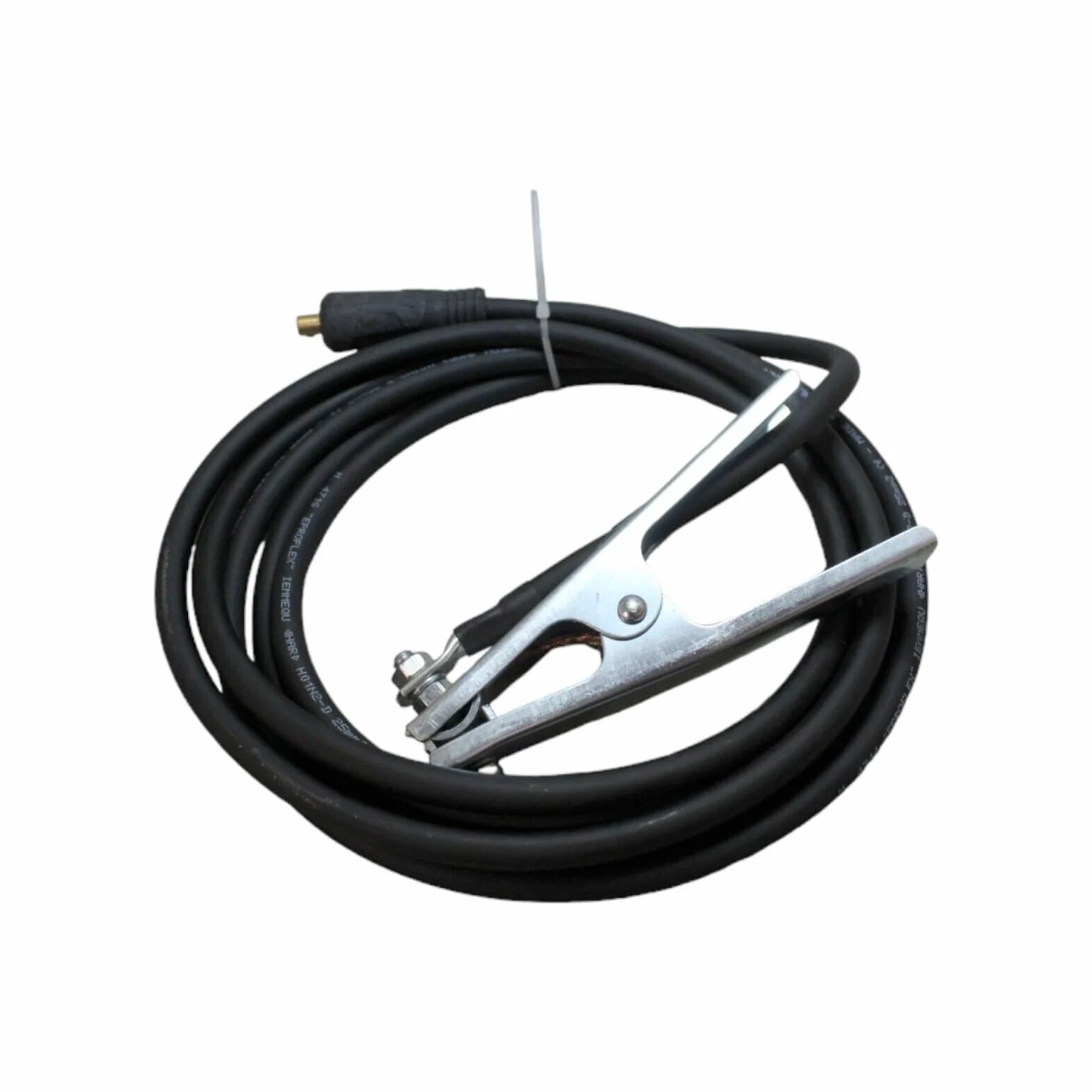 Massekabel Schweißkabel 10,16,25,35,50,70mm² HAR 4m 200/400A Masseklemme Stecker (25mm² 9mm Dorn)