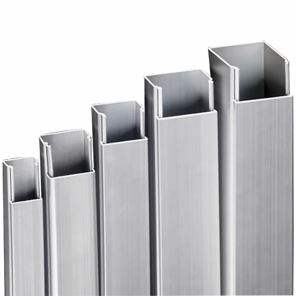 Metalowe kanały kablowe, Listwa kablowa ze stopu aluminium o długości 1 m do zarządzania kablami w wielu rozmiarach(100x50x1.5mm)