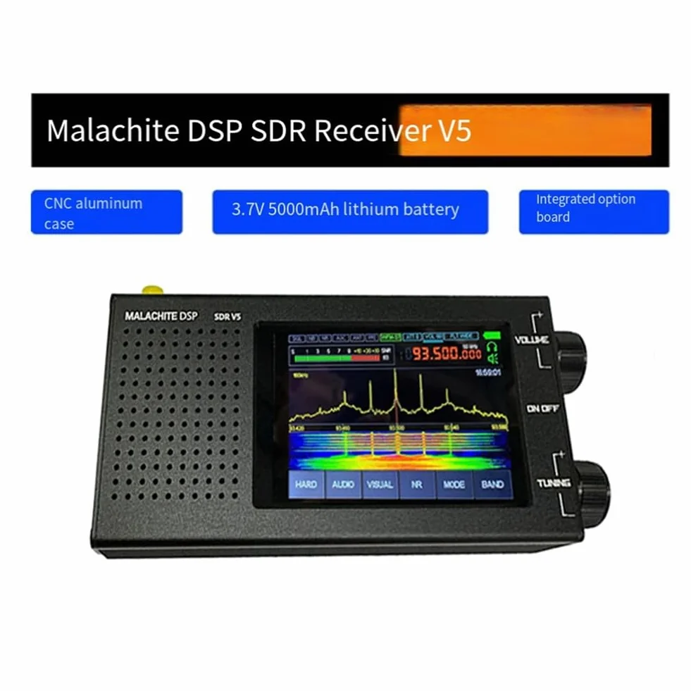 SDR Malachit Radio Odbiornik V5 1.10D Firmware Wielofunkcyjne Przenośne Krótkofalowe