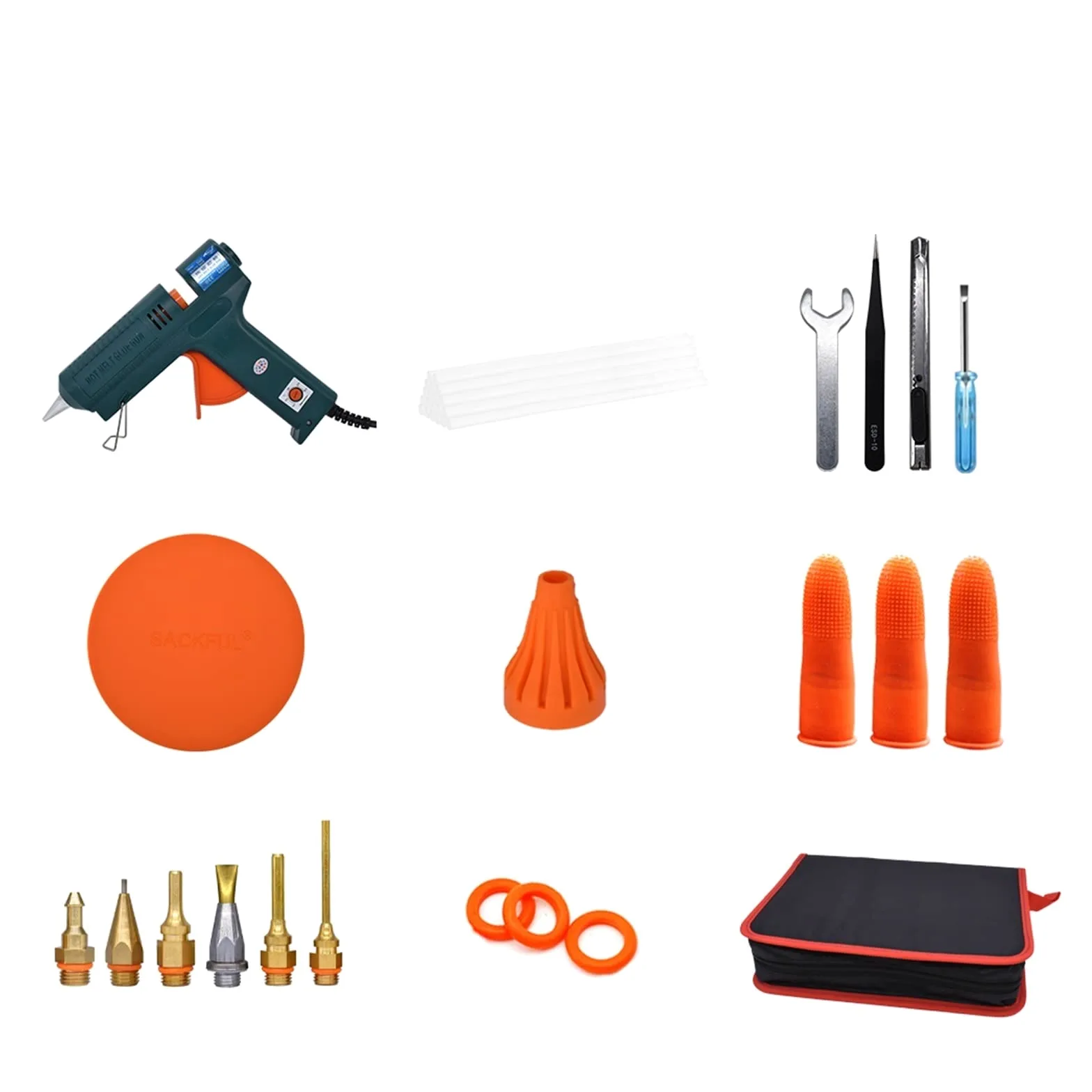 Pistolet Na GorąCy Klej, 150W pistolet do klejenia na gorąco Regulacja temperatury 140~220 stopni Celsjusza Wymienna dysza Użyj 11mm kleju w sztyfcie do domu DIY, prezentów świątecznych, rękodzieła
