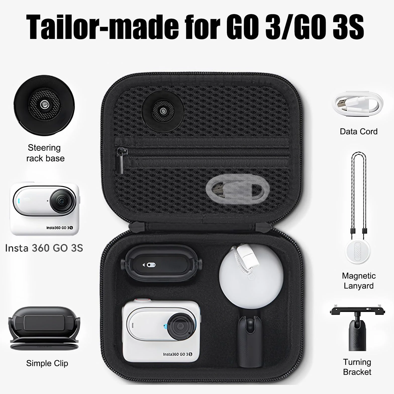 Torba do przenoszenia Insta 360 GO 3S/GO3, czarna