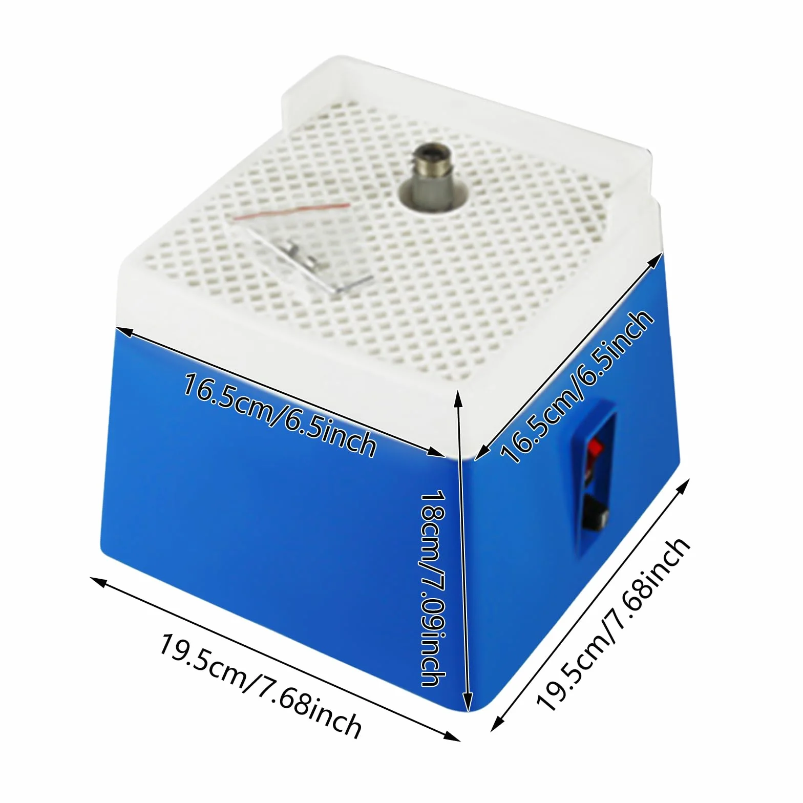 Szlifierka do szkła 65 W, 220 V, mini elektryczna szlifierka 4200R, dla twardych materiałów takich jak szkło, ceramika, jadeit i kamień (niebieska)
