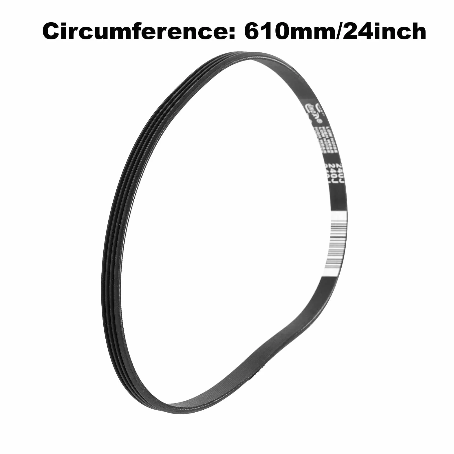 4PJ610 Gumowy pas napędowy, 4 żebra, obwód 610 mm, szerokość 9,7 mm kompatybilny z piłą taśmową Metabo/Electra Beckum (7233190017)