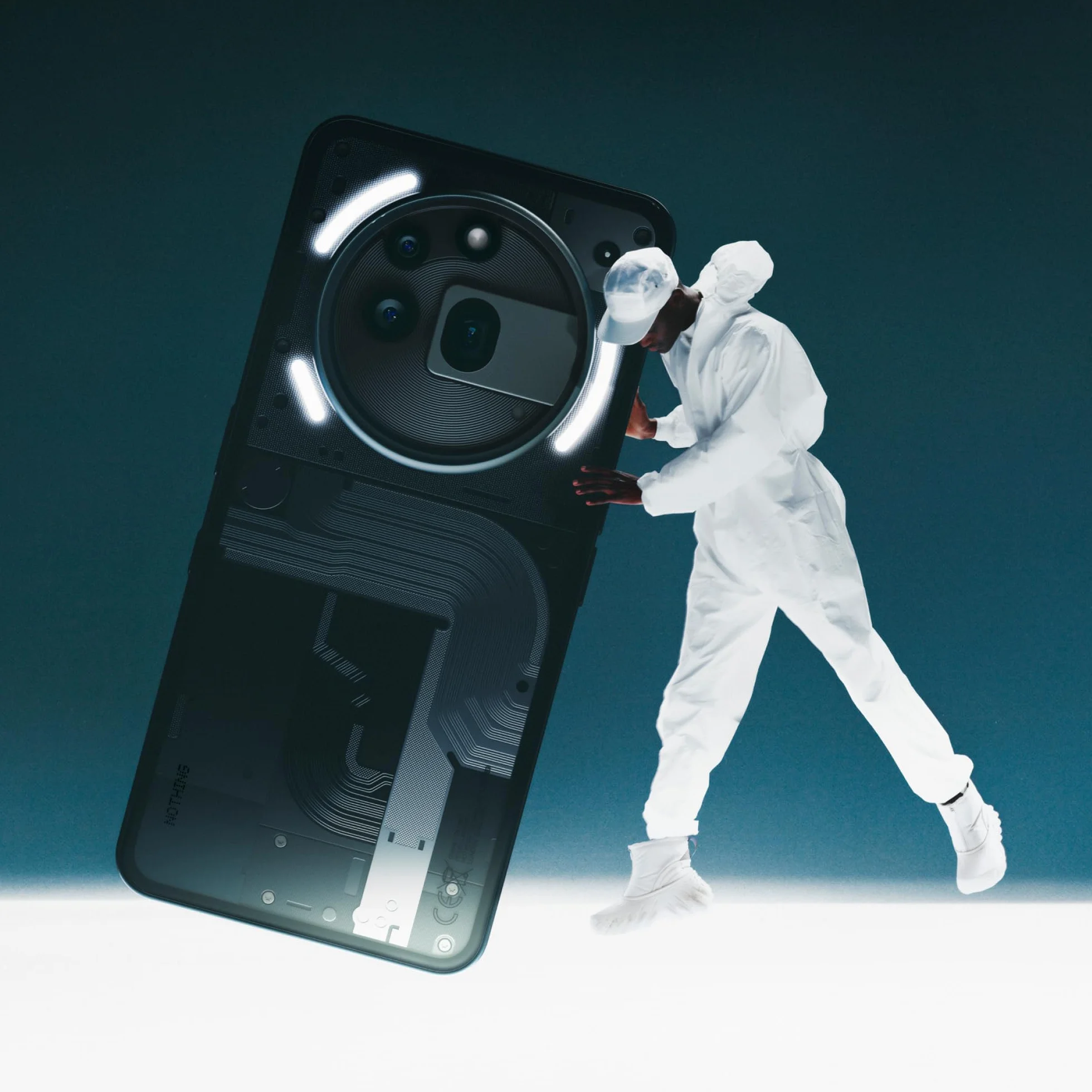 Nothing Telefon (3a) Pro 256 GB - Ręczny mit 50 MP Periskop-Kamera, 50 MP Hauptkamera, 60-facher Ultra-Zoom, Essential Space, 12 GB RAM, Langer Akkulaufzeit i 6,77" FHD+ AMOLED-Display - Schwarz