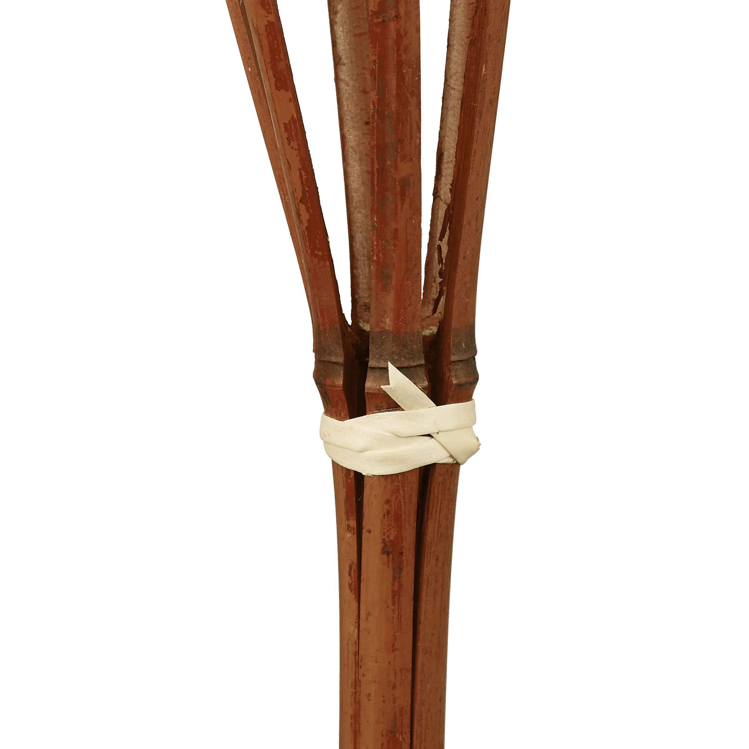 Relaxdays Pochodnie ogrodowe, zestaw 10 sztuk, bambusowe, pochodnie olejowe do użytku na zewnątrz, z zapasowym knotem, wysokość: 90 cm, brązowe