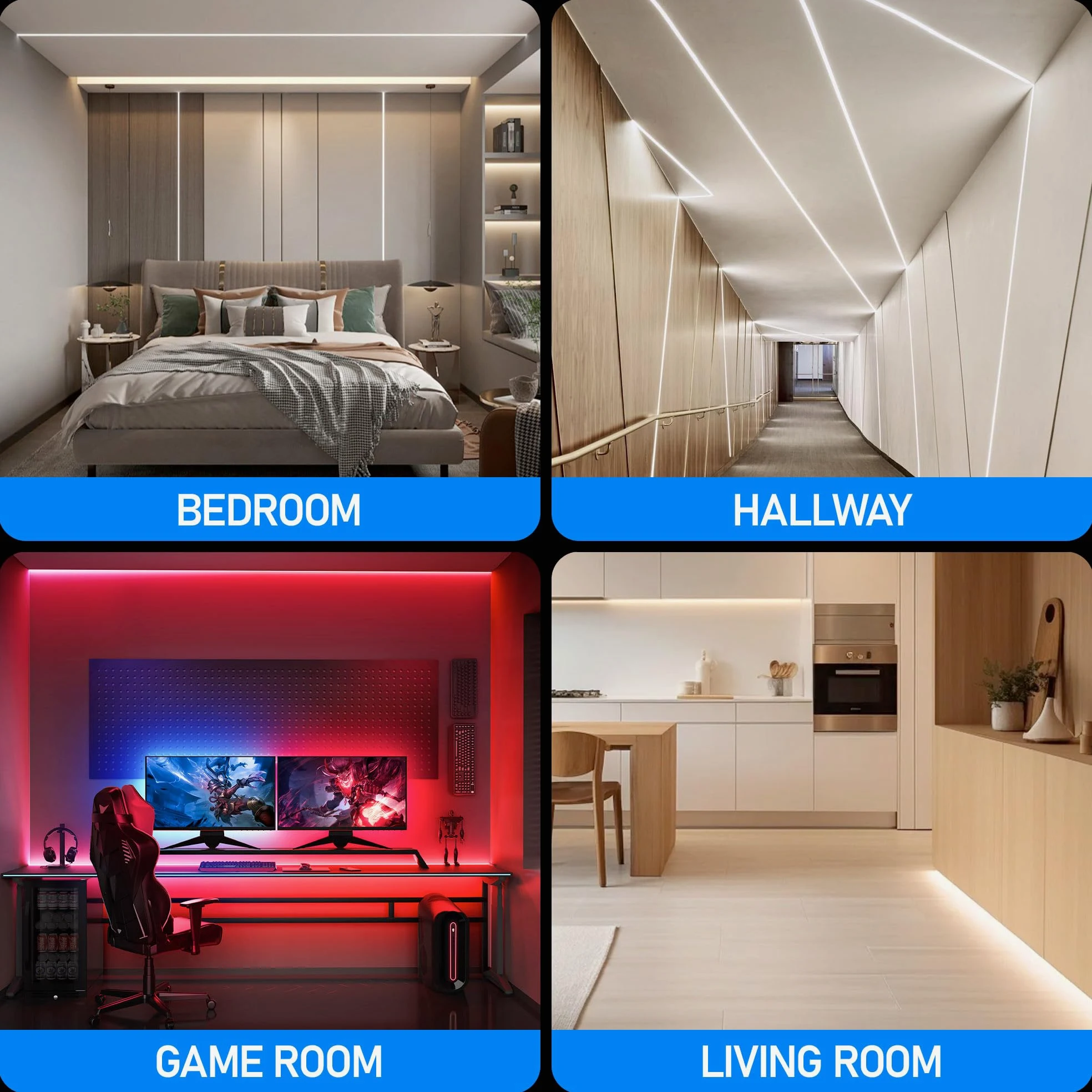 Shine Plus 10 sztuk x 1 m kątowa aluminiowa dioda LED (łącznie 10 metrów), z matową osłoną, wymiary całkowite 15,8 mm x 15,8 mm, odpowiednie do taśm LED o maksymalnej szerokości 10 mm