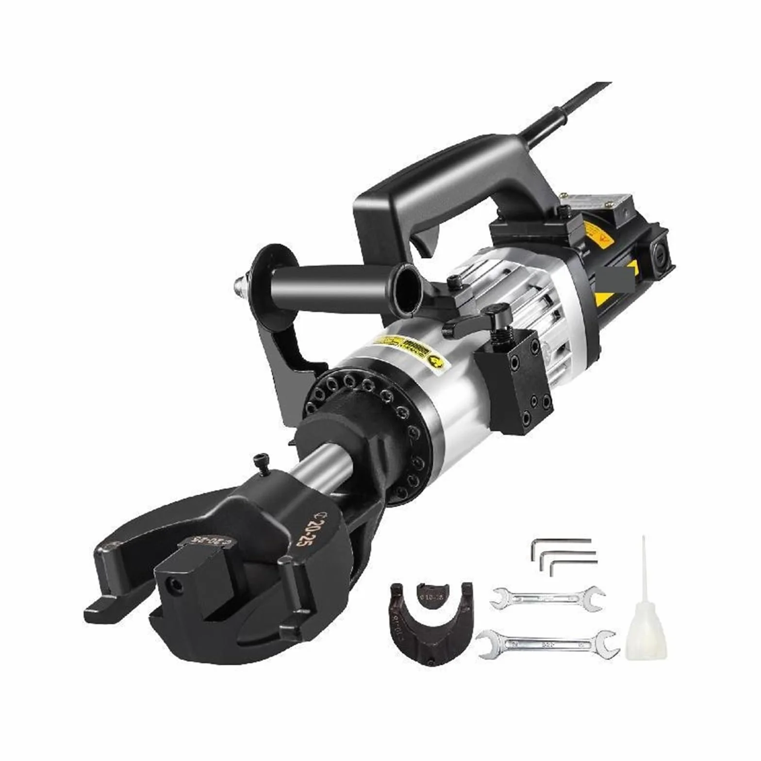 Handheld 1500W elektryczna hydrauliczna giętarka do prętów zbrojeniowych, 4mm-25mm 110 prędkość gięcia 5 S silnik z czystej miedzi ze szczotką węglową
