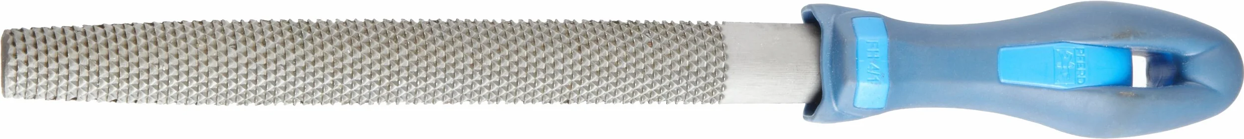 PFERD Półokrągłe tarcie drewniane, 200 mm, półokrągły, spiczasty pilnik, ostrze ścierne H2 z dwóch stron, wraz z ergonomicznym zeszytem pilników, 11233207 – specjalnie do uniwersalnych prac zgrubnych