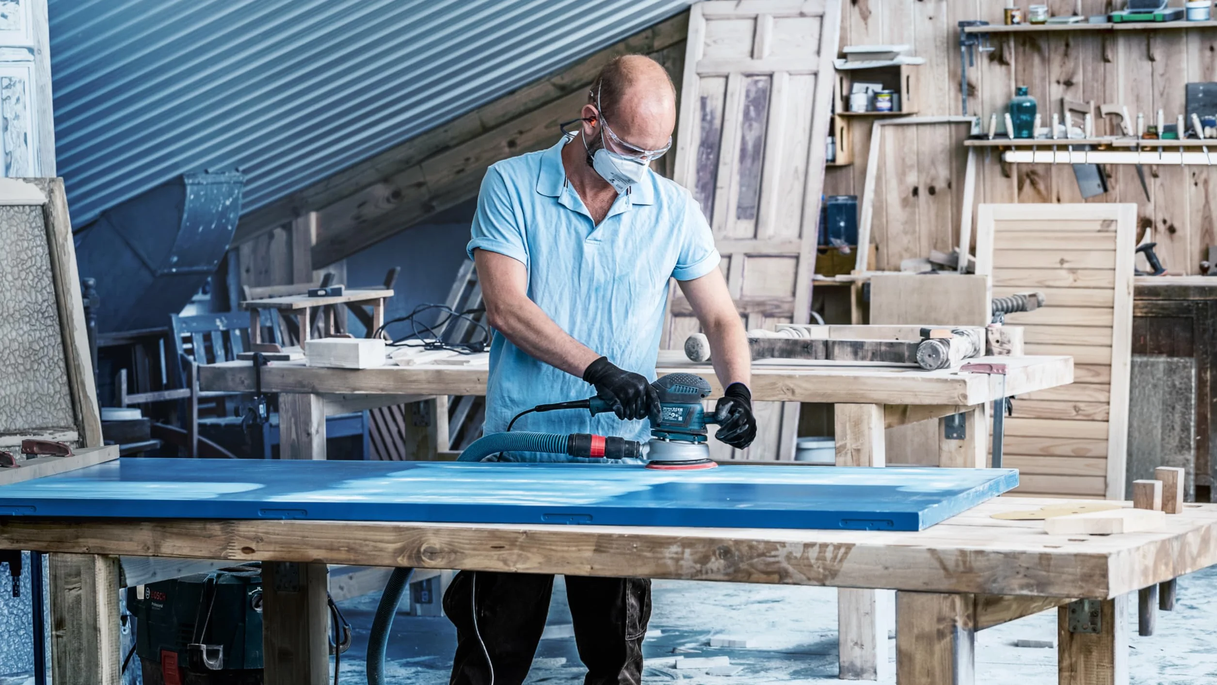 Bosch Professional 50x Papiery ścierne EXPERT C470 z wieloma otworami (do Farba na drewnie, Twarde drewno, Ø 125 mm, Ziarnistość 120, Akcesoria Szlifierka mimośrodowa)