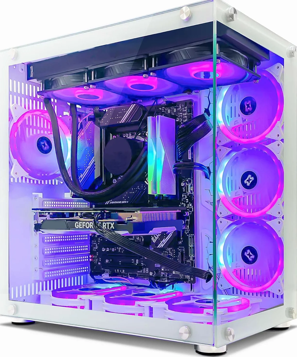 Komputer Dla Graczy Intel Core i7-12700KF NVIDIA RTX 5060 Ti 16 GB RAM DDR4 32 GB RGB 1TB SSD WiFi ARGB W11