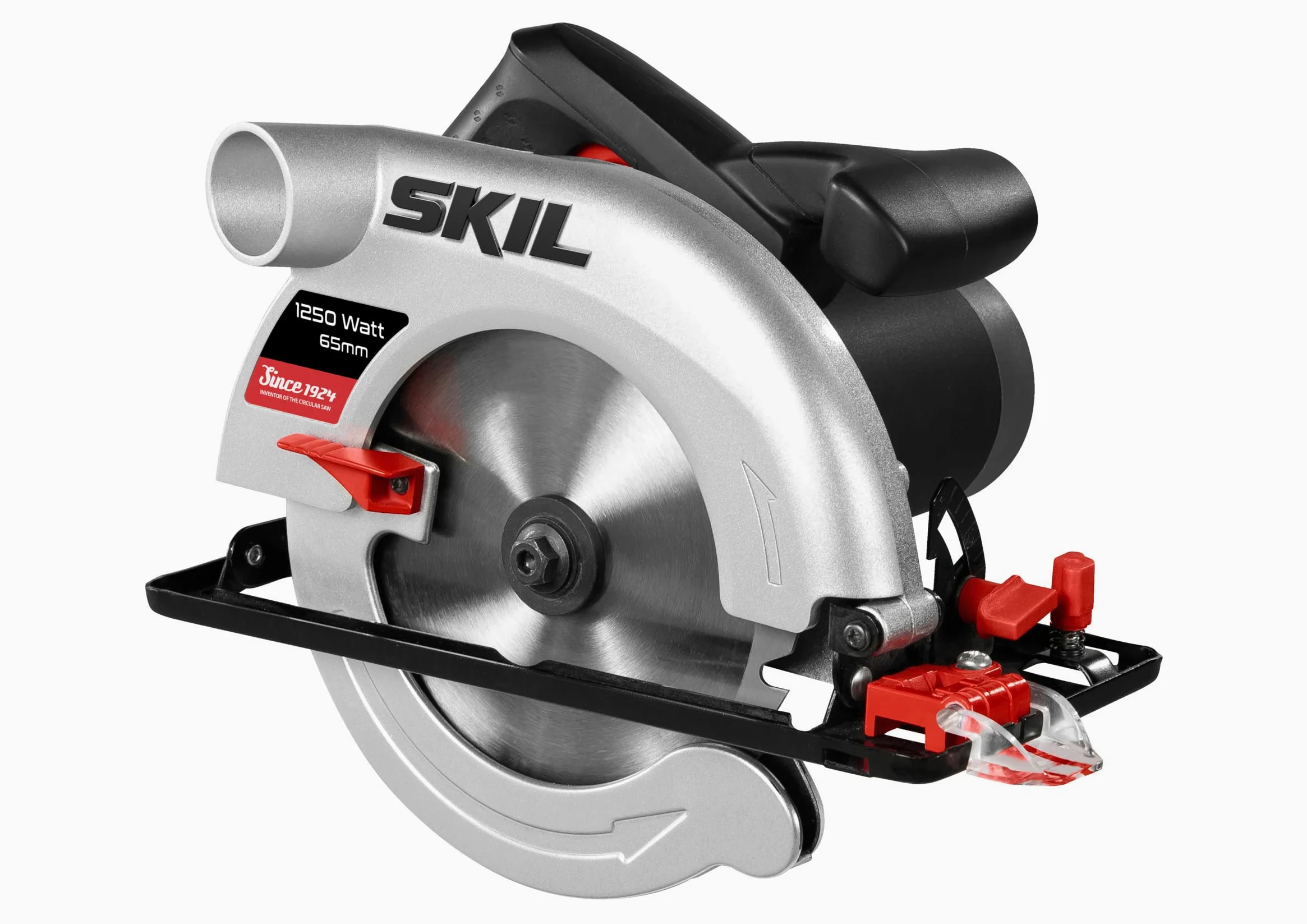 SKIL Piła tarczowa 5665 AA (głębokość cięcia 65 mm, silnik 1250 W, piła z wizjerem linii cięcia, blokada wrzeciona, zintegrowany schowek na klucze)