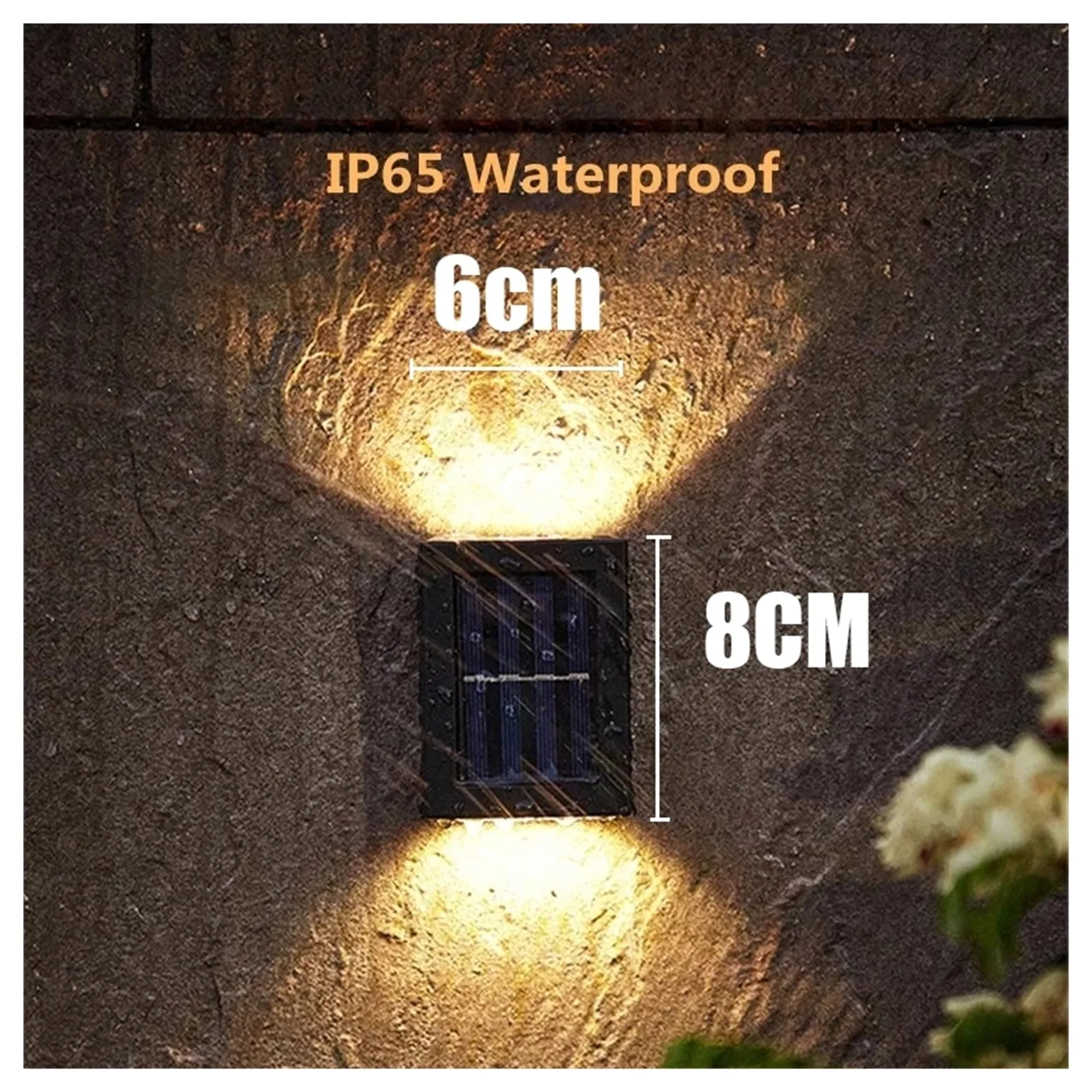 16~1 Szt. Inteligentne Oświetlenie Zewnętrzne LED Na Energię Słoneczną Wodoodporne Lampy Dekoracyjne Do Ogrodu Na Balkon Yard Street Wall Light Zewnętrzna Lampa Solarna(8pcs,Cold light)