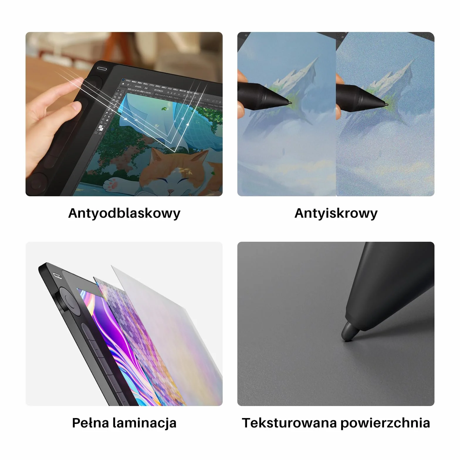 HUION KAMVAS 16 (Gen 3) Tablet graficzny z ekranem 15,8 cala 2,5K QHD 99% sRGB PenTech 4.0 16384 nacisku pióra